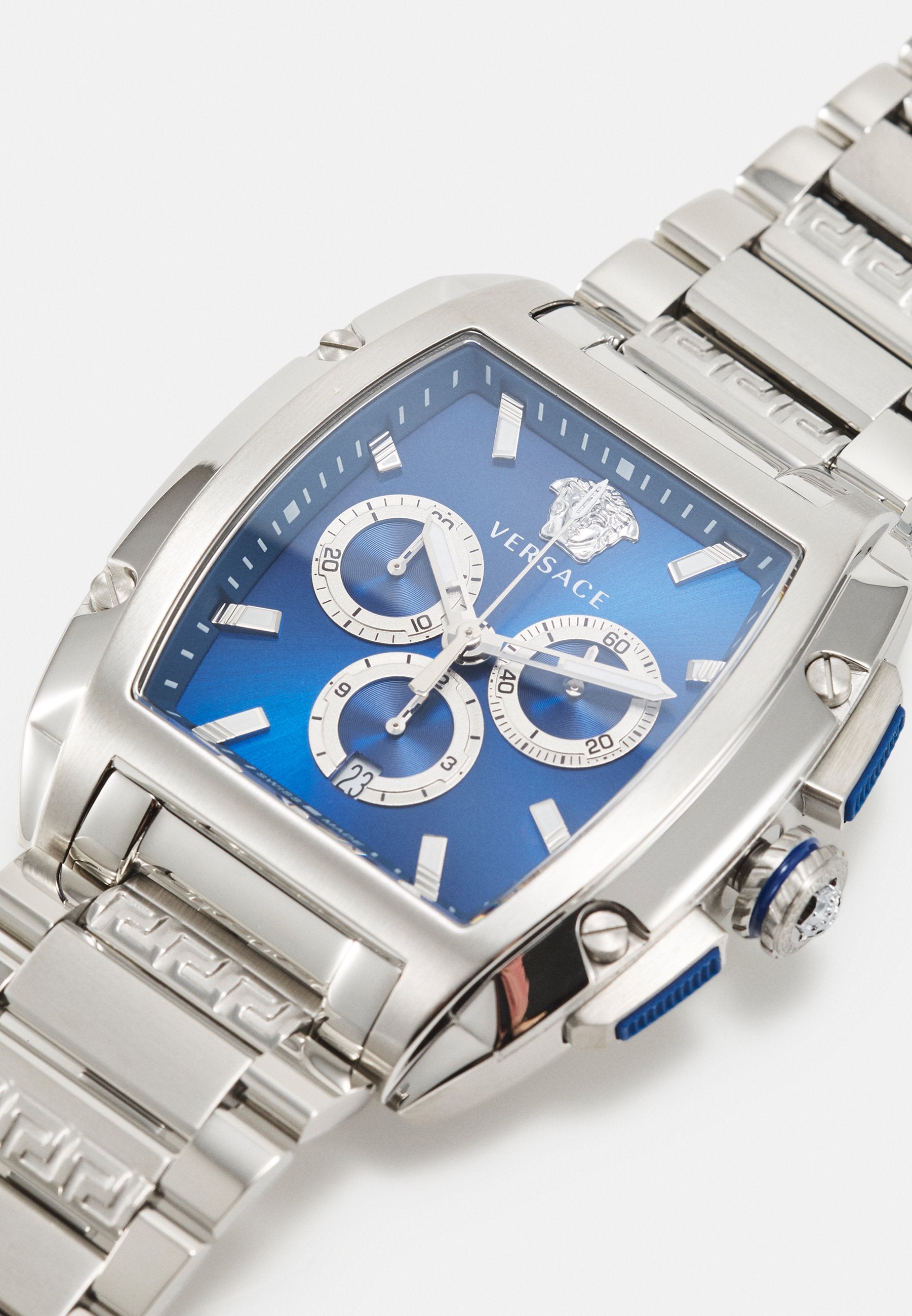 DOMINUS - Chronograph watch - silver-coloured/blue