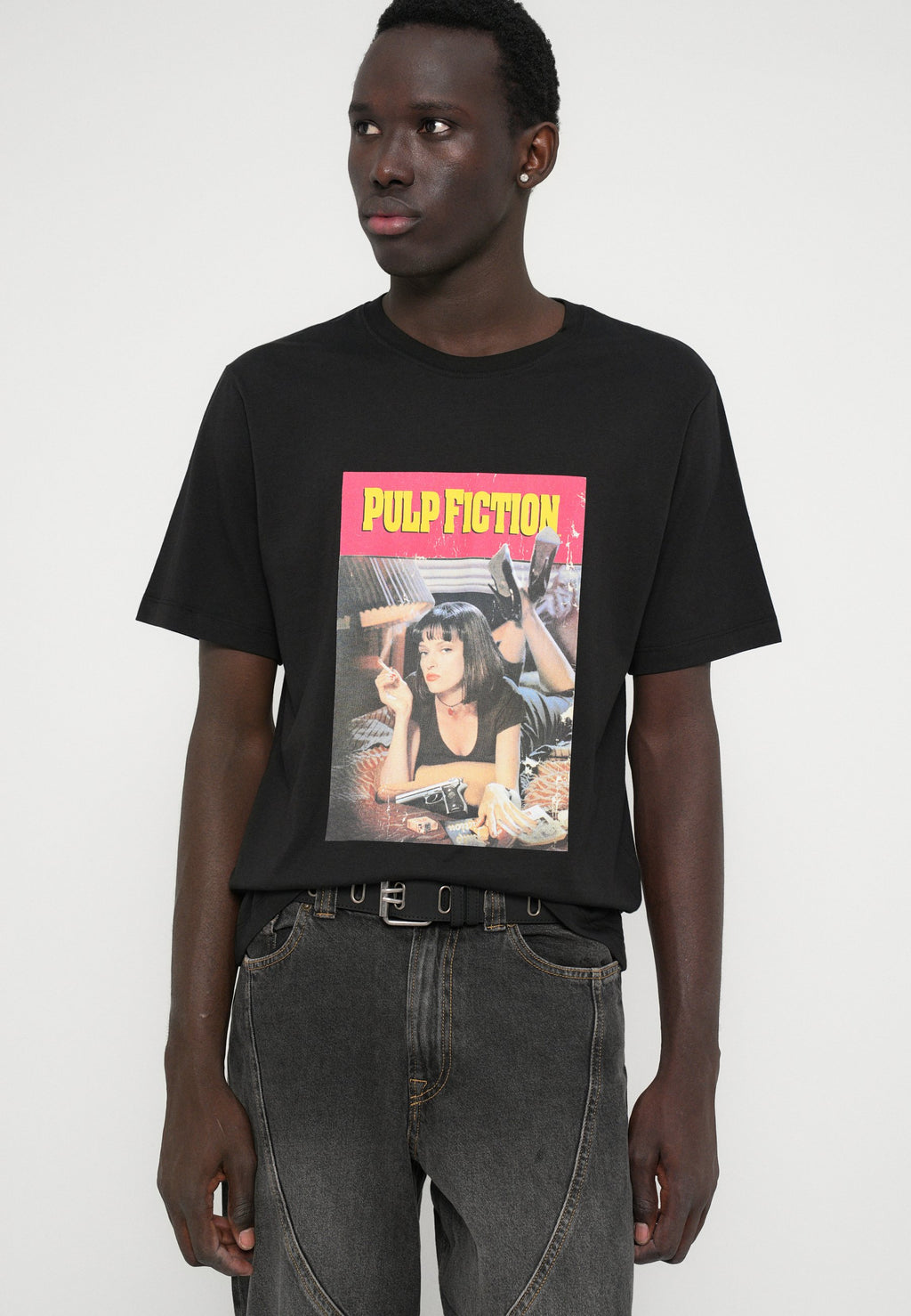 JORPULP FICTION TEE CREW NECK - Print T-shirt - black