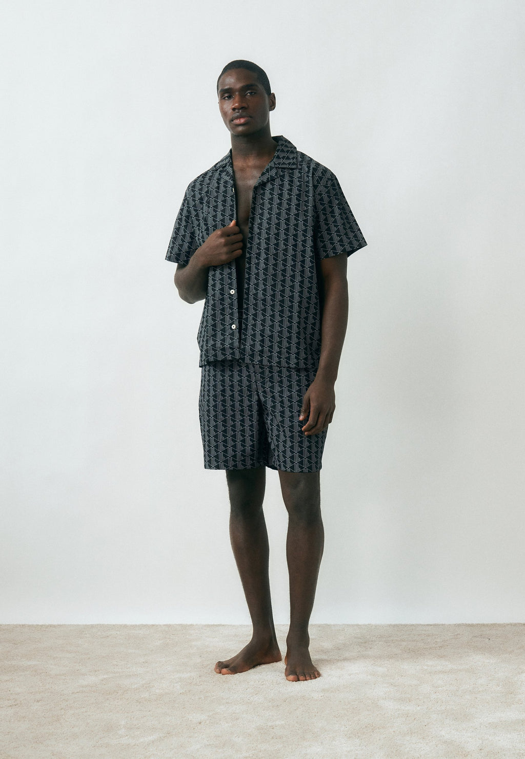 Pyjama bottoms - black/lead grey
