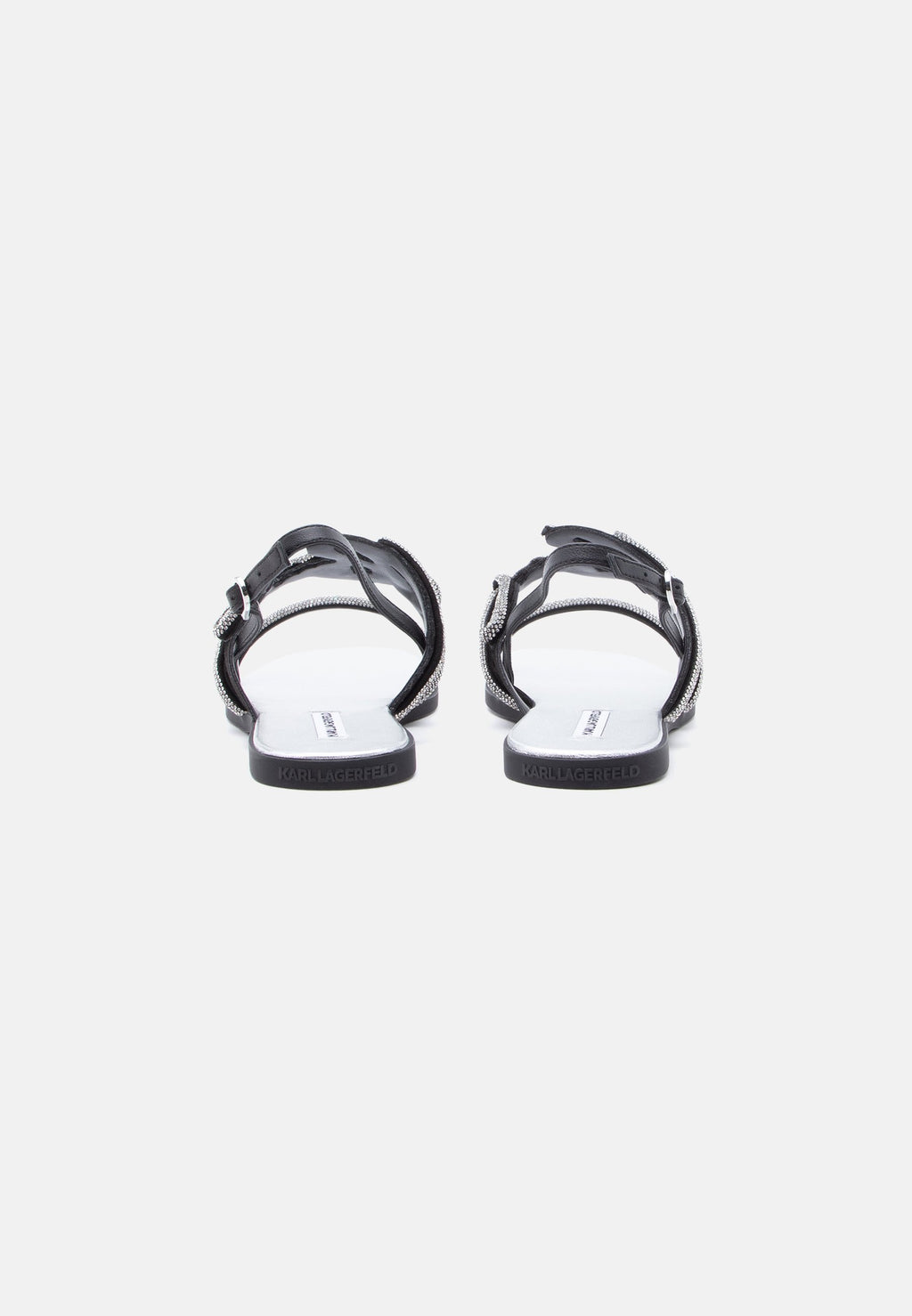 OLYMPIA II SIGNIA SLING - Sandals - glitter black/silver-coloured