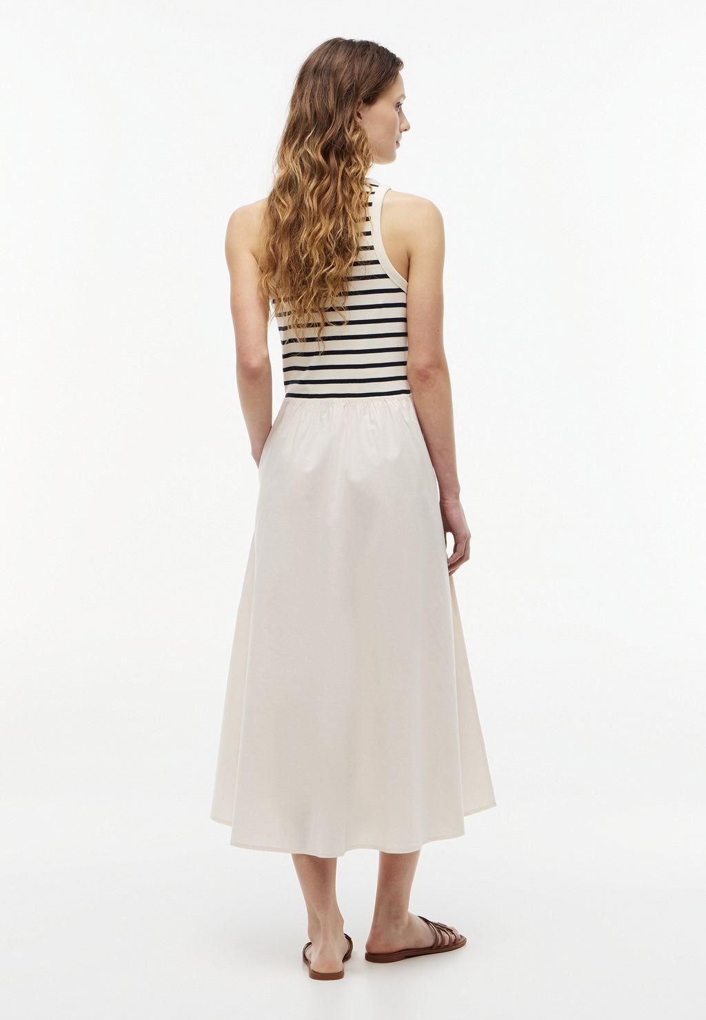 BUTTON DRESS - Day dress - calico/dark night navy