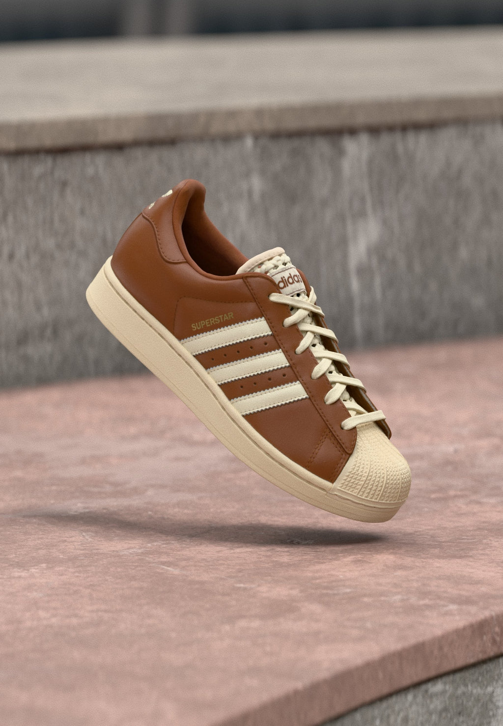 SUPERSTAR II - Trainers - dusky bronze/cream white/white