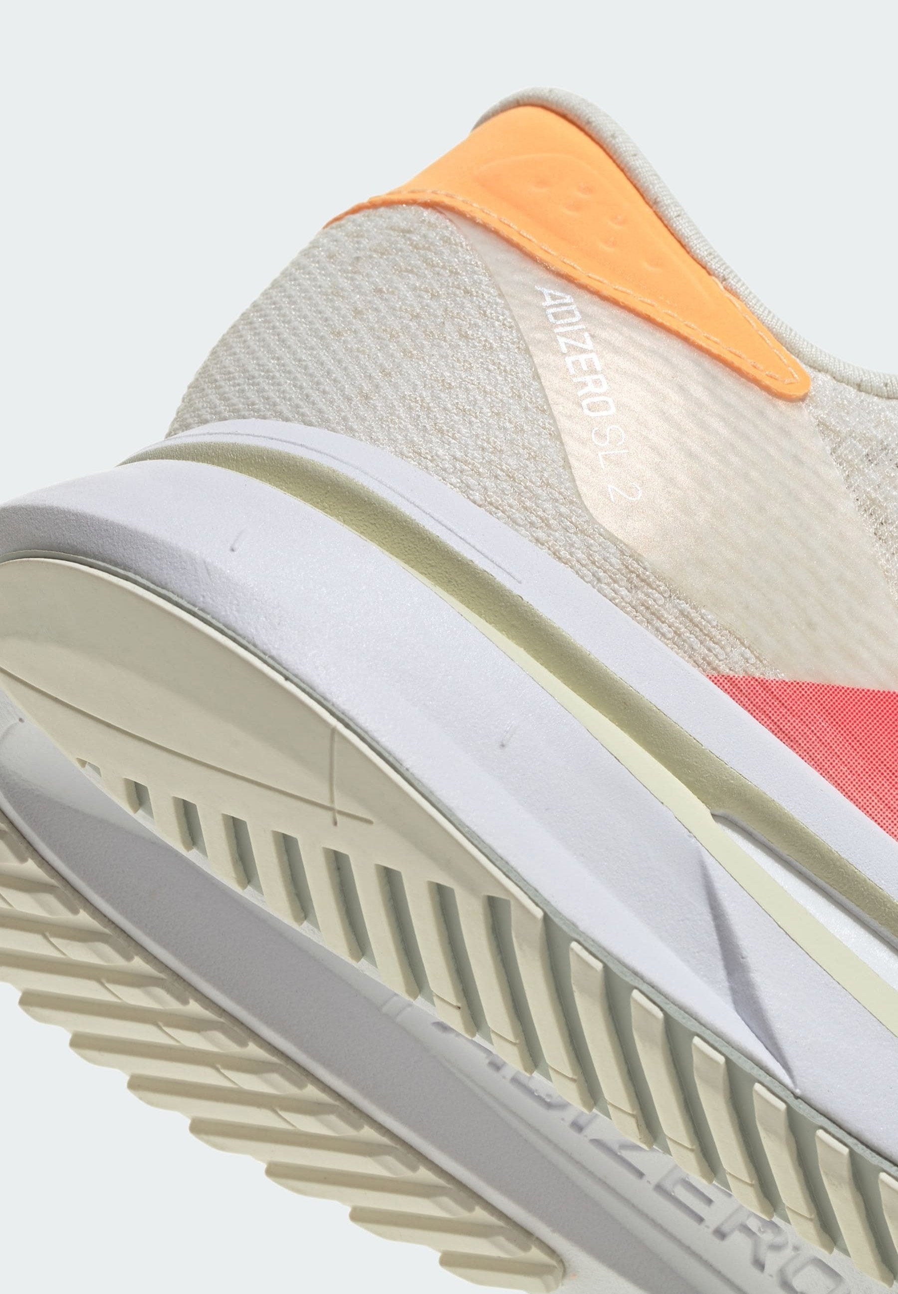 ADIZERO SL2 - Road running shoes - off white/lucid red/acid orange