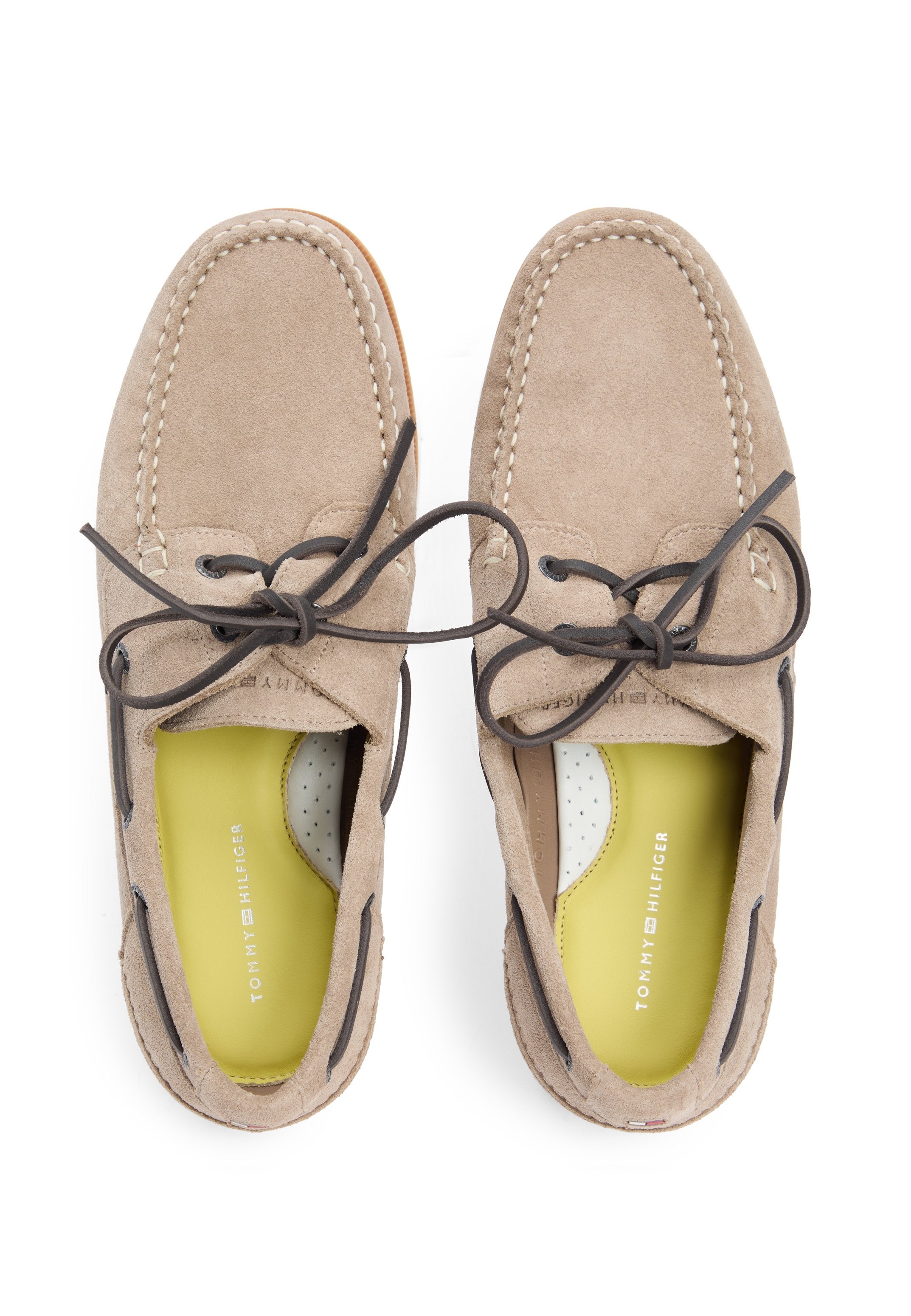 SUEDE BOAT SHOES - Boat shoes - coastal taupe