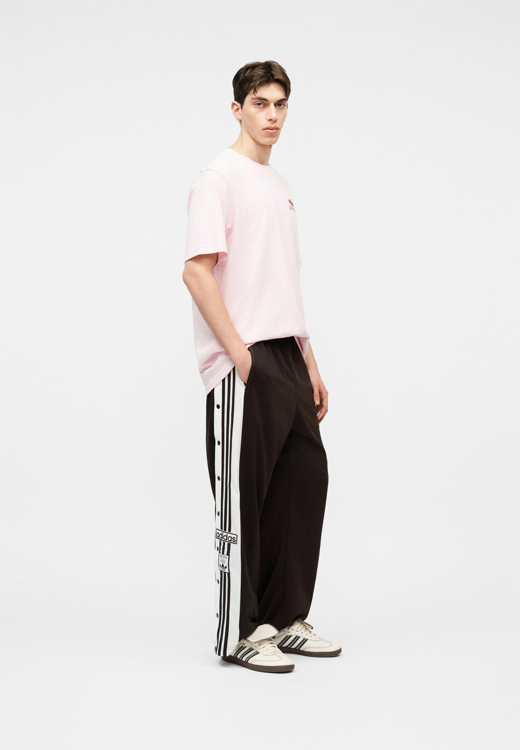 ADIBREAK UNISEX - Tracksuit bottoms - aurora coffee/white