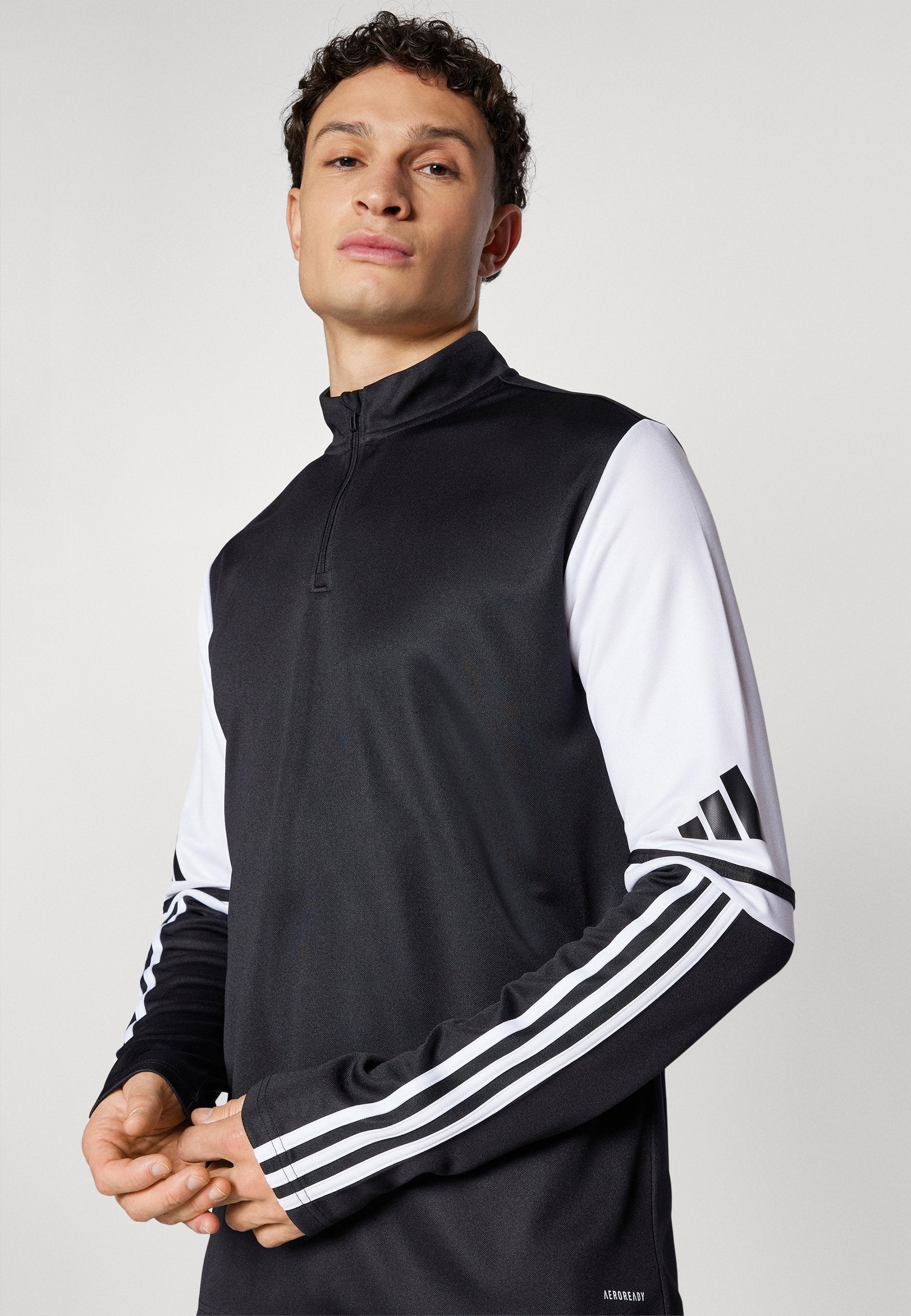 SQUADRA25 TRAINING TOP - Long sleeved top - black/white