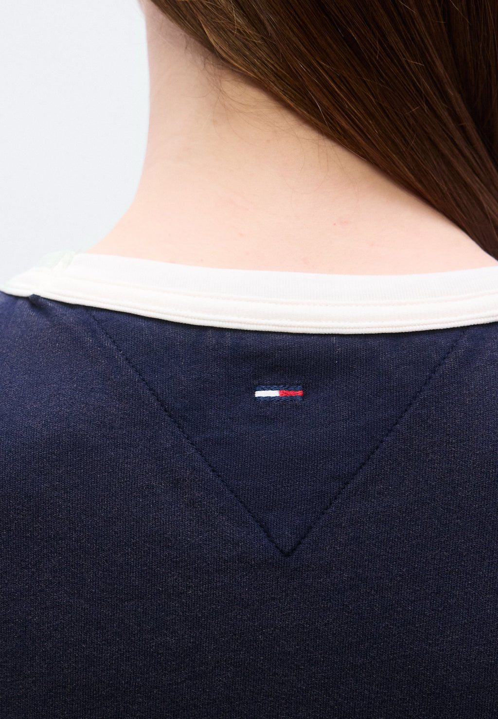 TEE-SHIRT RAS-DU-COU OVERSIZE À LOGO - Tee-shirt imprimé - bleu marine nuit