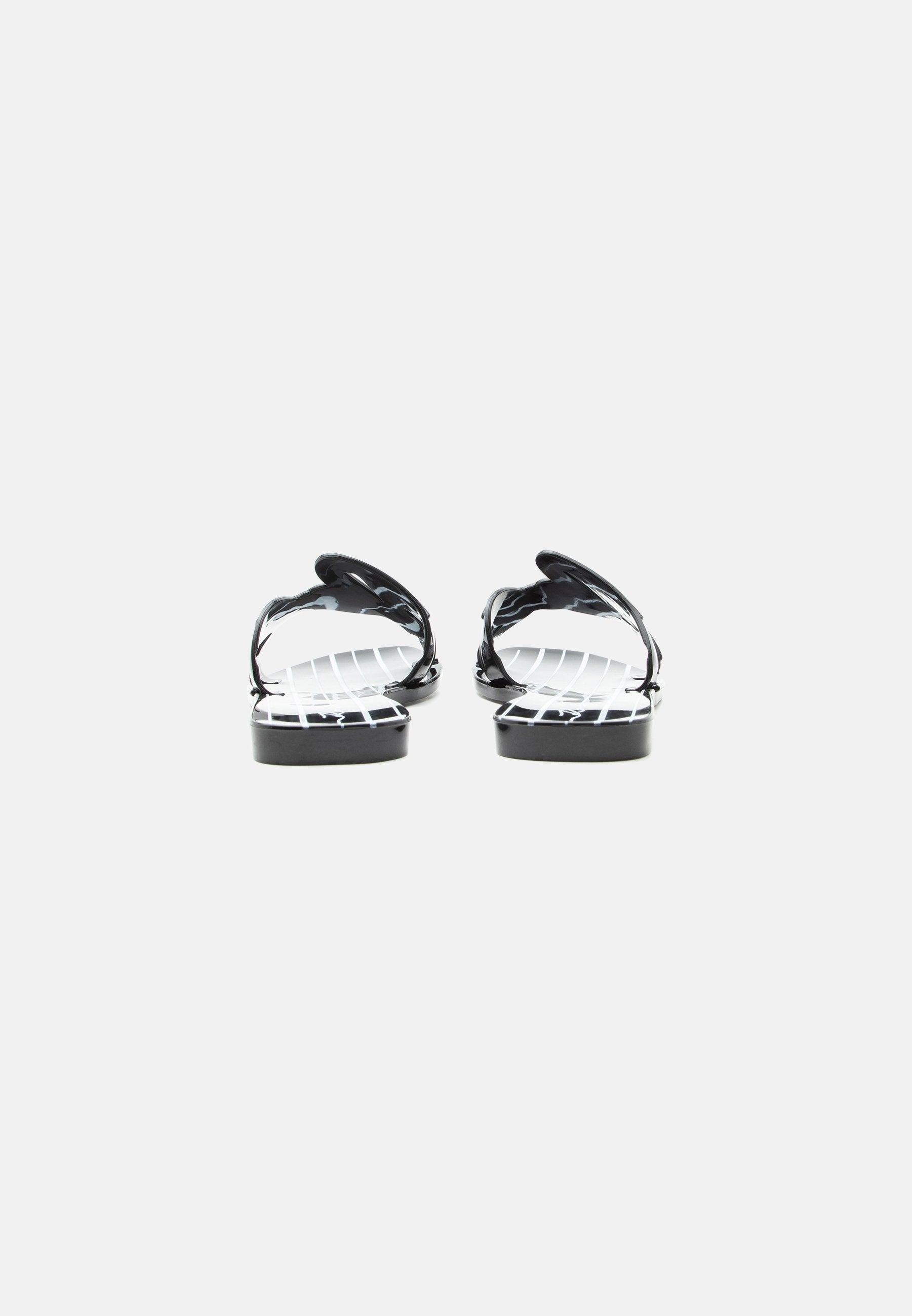SIGNATURE STRIPES - Mules - black/white