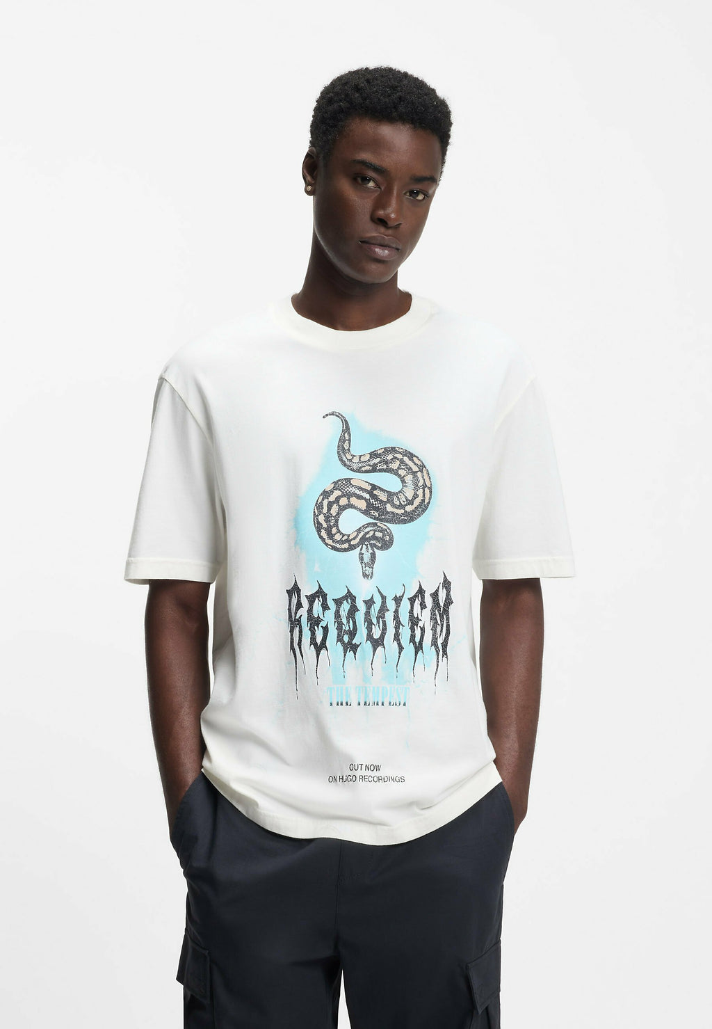 NOCTORNIX - Print T-shirt - open white one