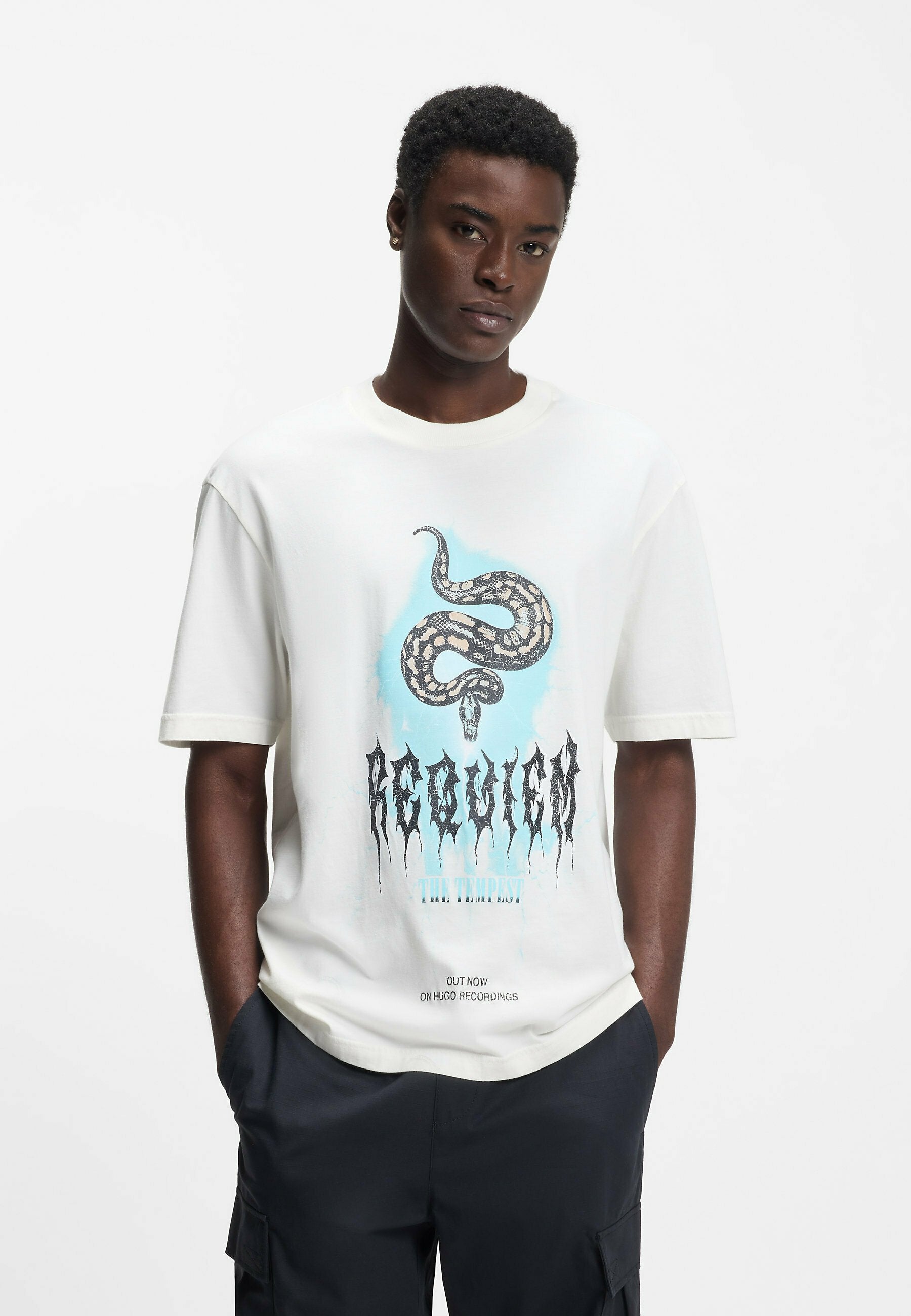 NOCTORNIX - Print T-shirt - open white one