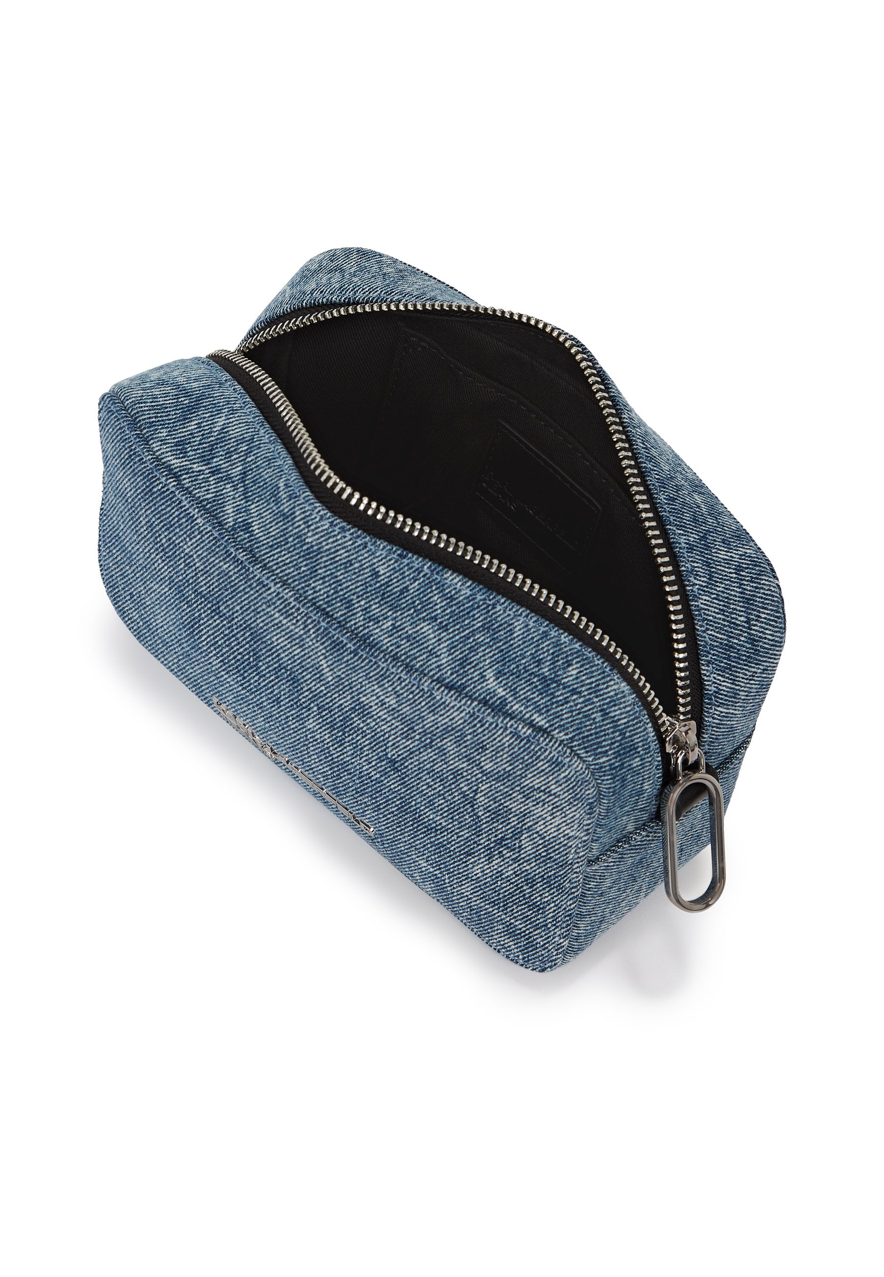 DENIM CHAIN - Cross body bag - washed medium blue