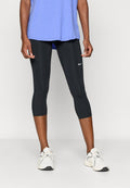 CROP  - 3/4 sports trousers - black/white