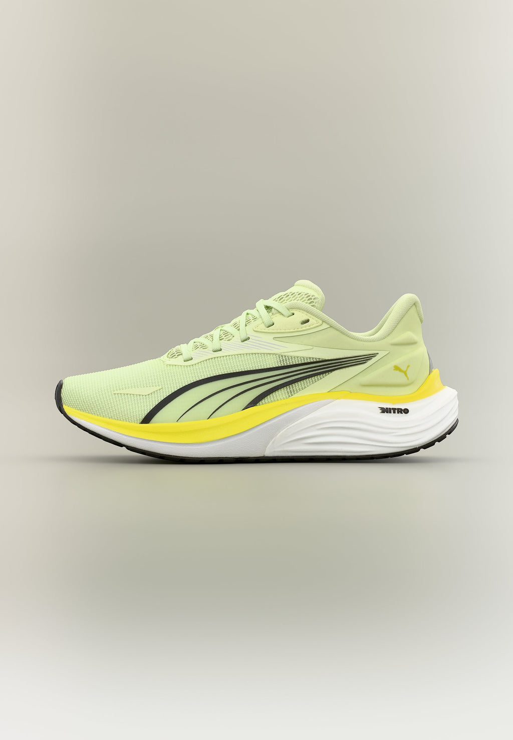 ELECTRIFY NITRO 4 JR UNISEX - Road running shoes - apple spritz/lux lime/black