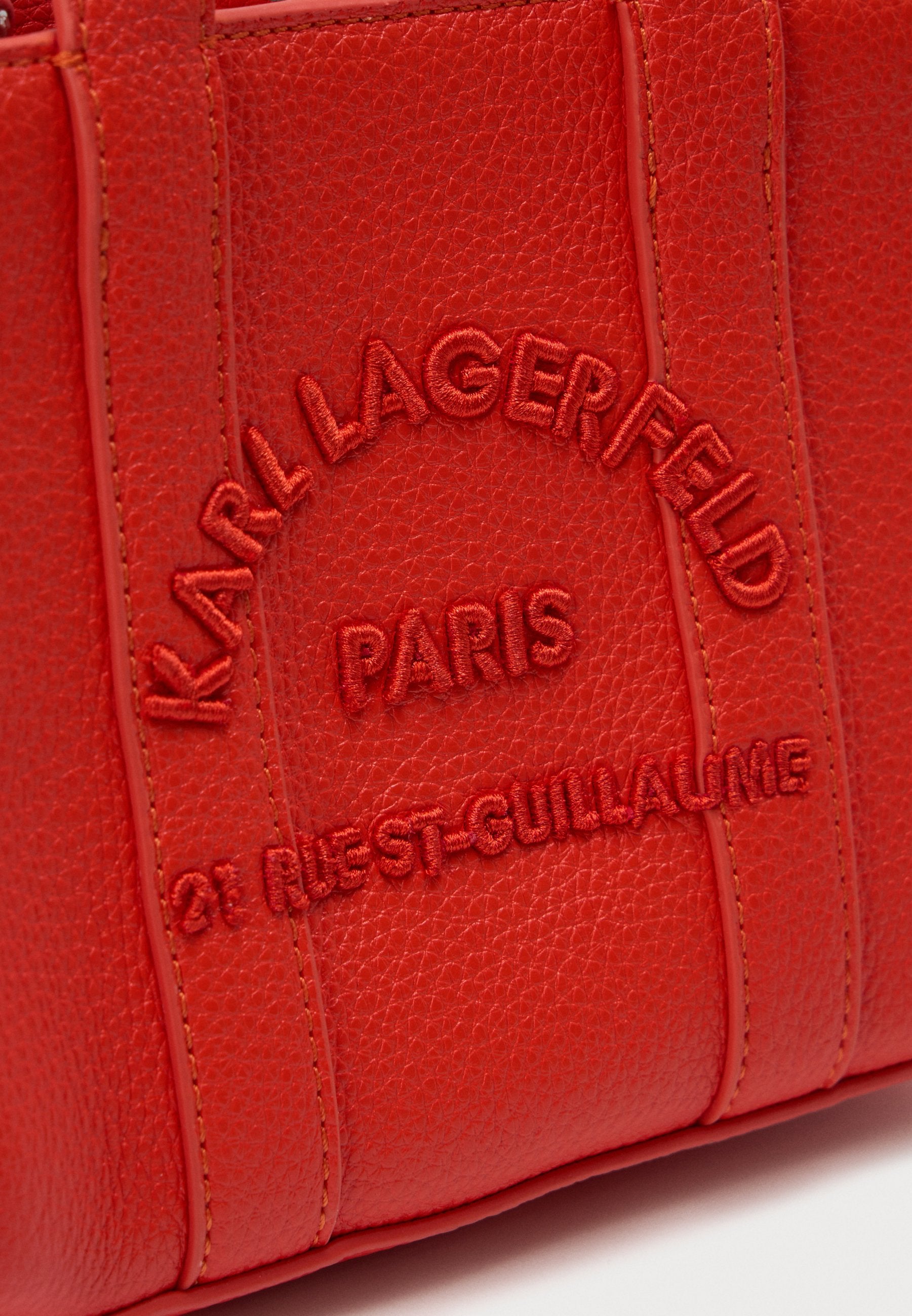 SQUARE - Handbag - grapefruit