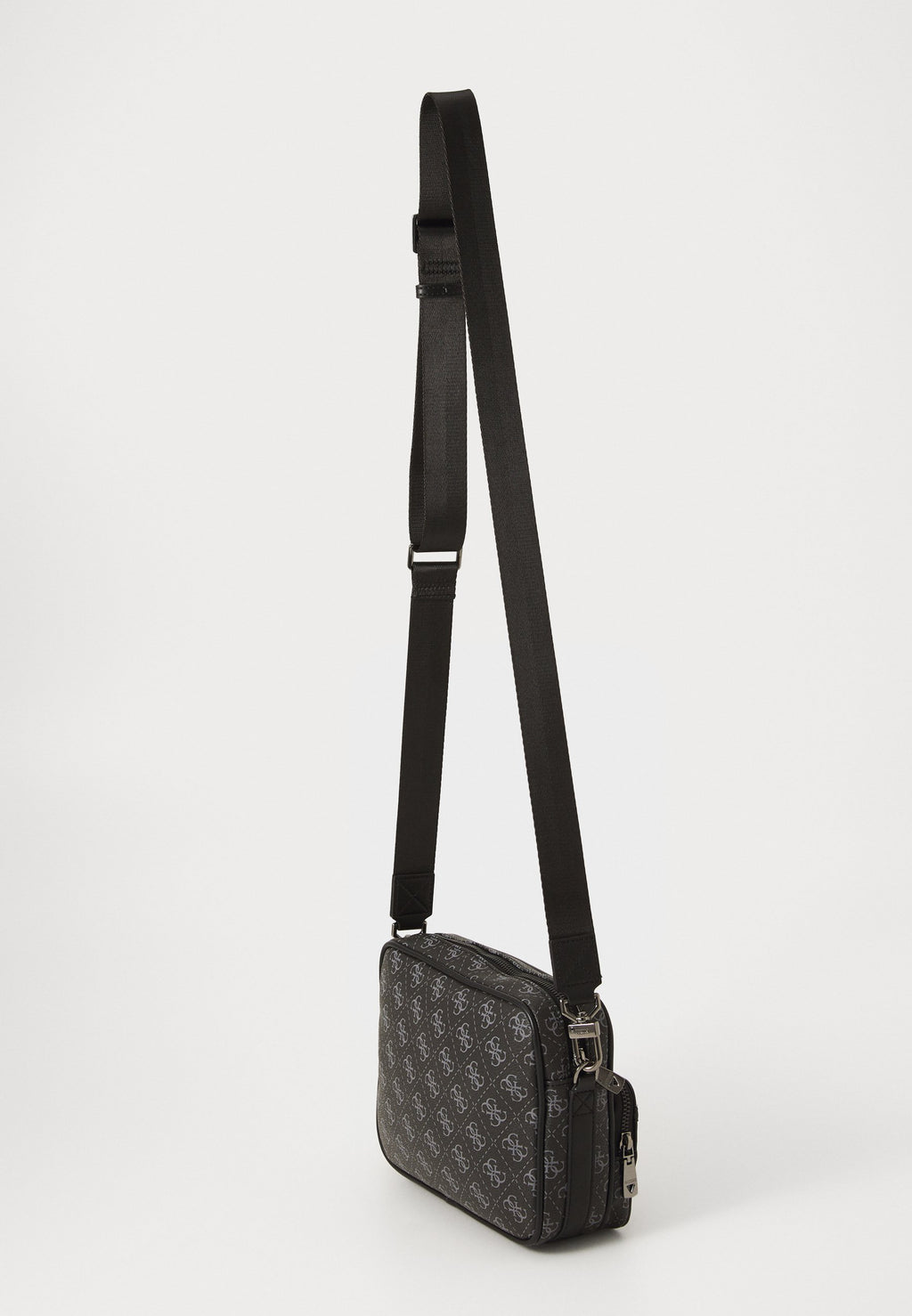 MILANO DOUBLE ZIP - Cross body bag - dark black