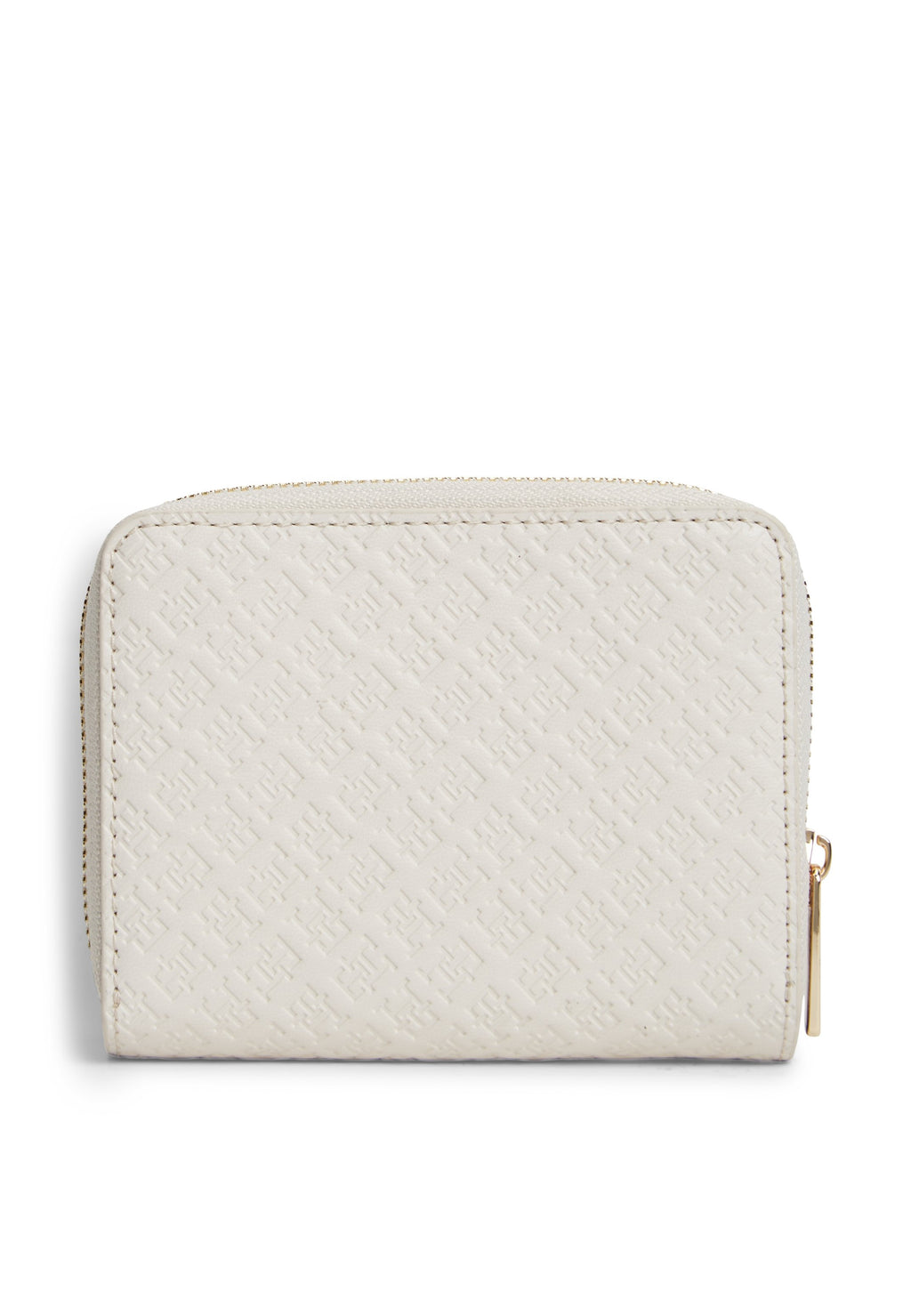 HILFIGER ICON DEBOSSED ZIP-AROUND FLAP WALLET - Wallet - soft cream