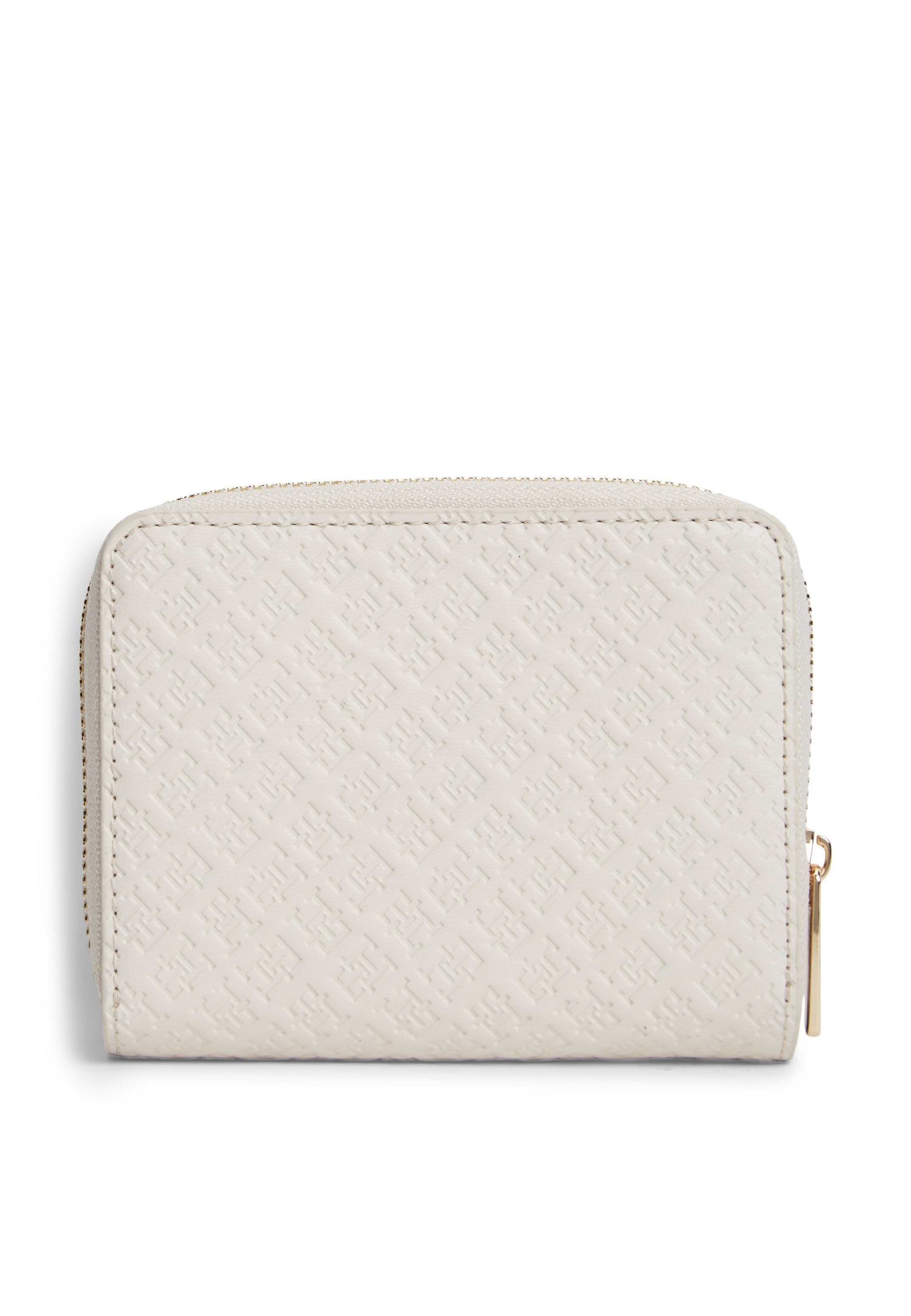 HILFIGER ICON DEBOSSED ZIP-AROUND FLAP WALLET - Wallet - soft cream