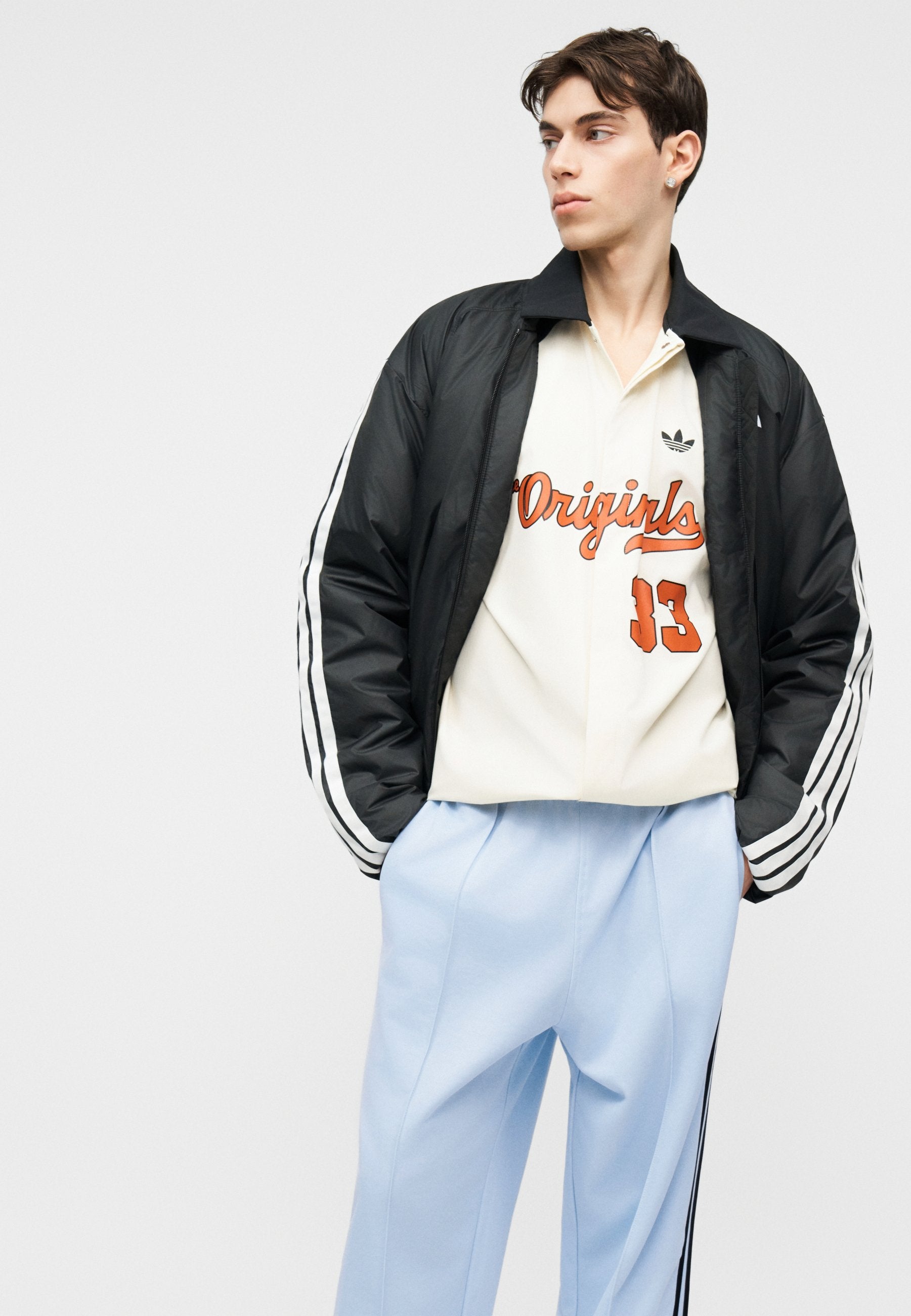 FIREBIRD OVERSIZED FIT UNISEX - Tracksuit bottoms - crystal sky