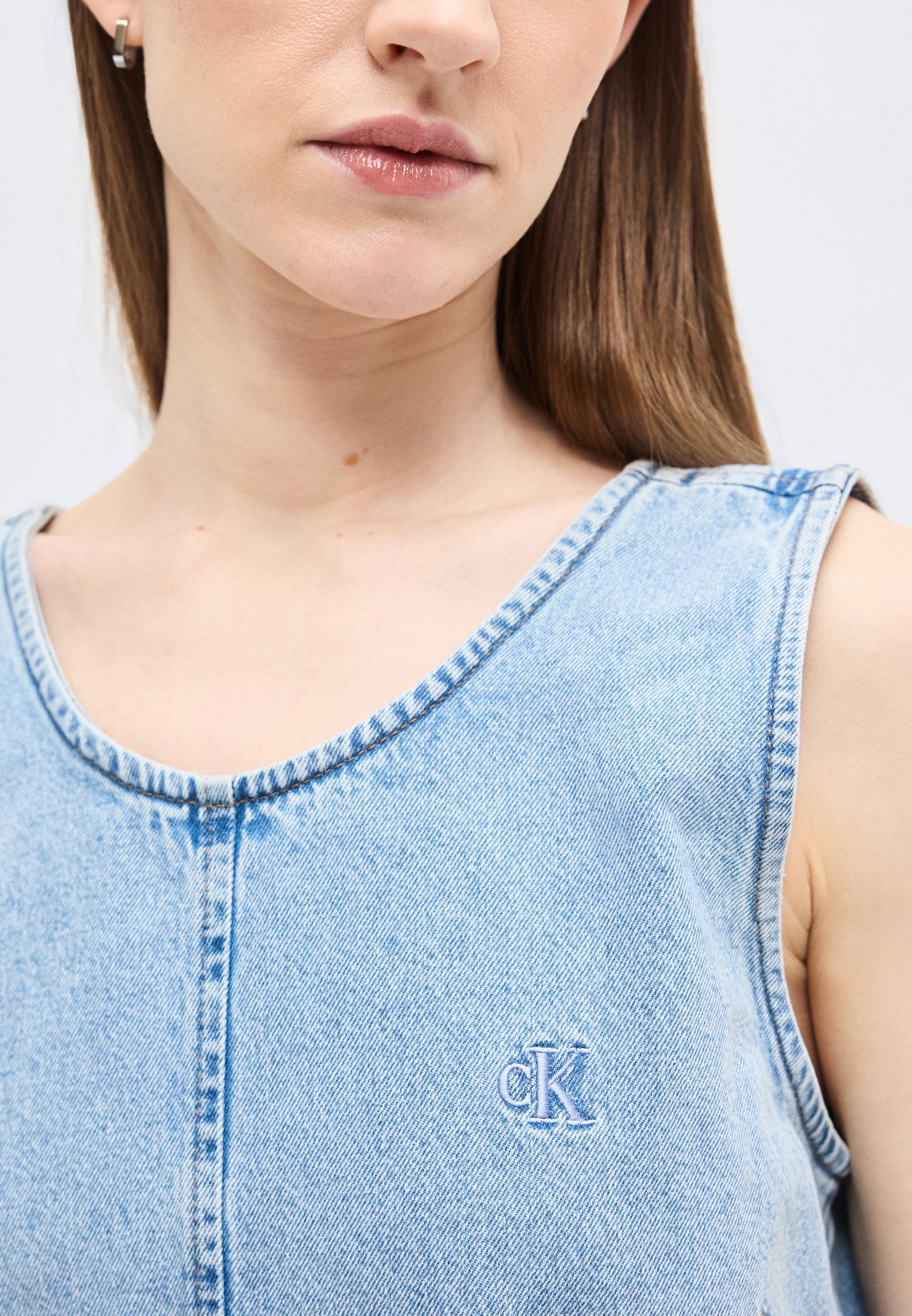 SHIFT DRESS  - Denim dress - coastal light
