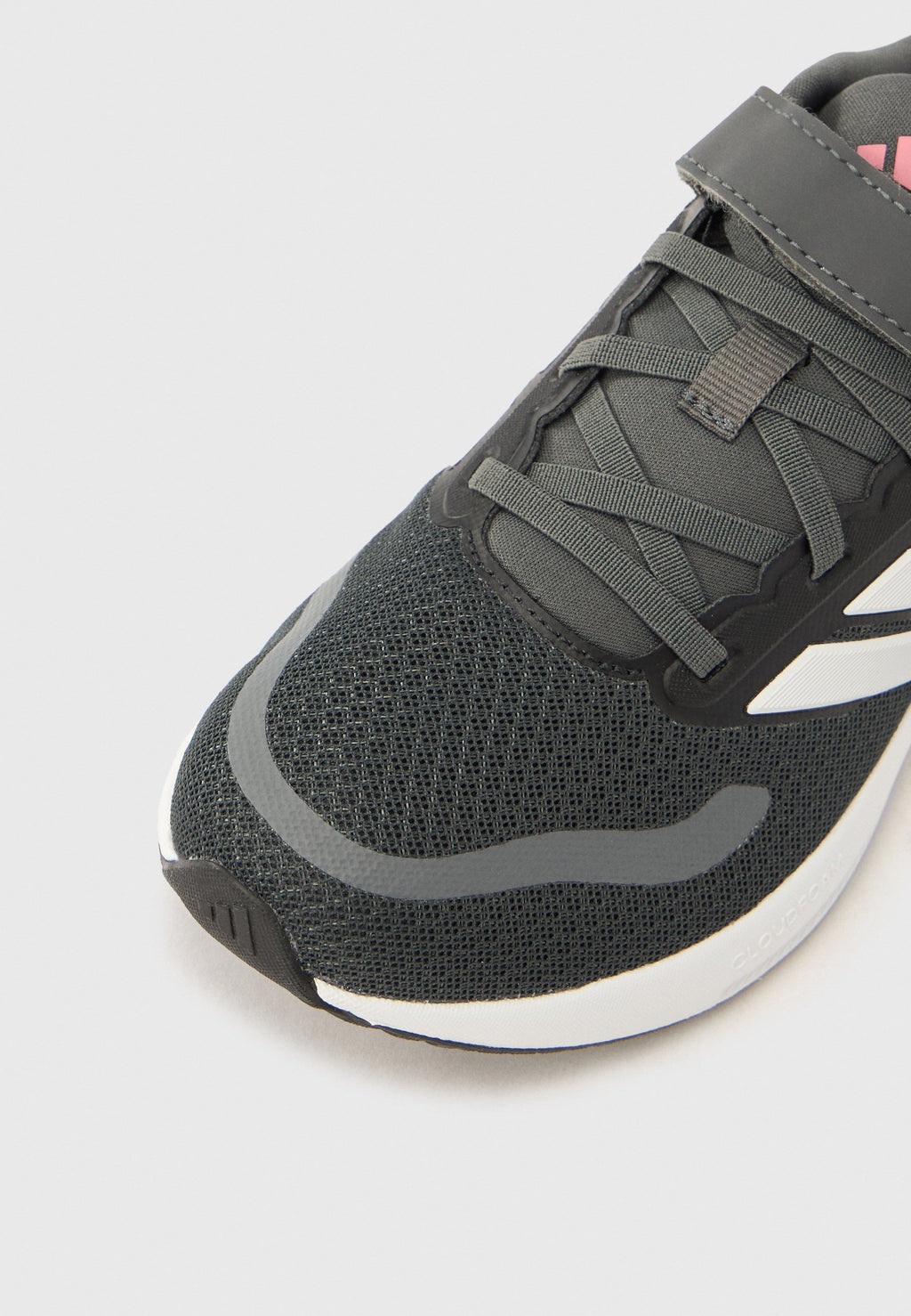 RUNFALCON 5 UNISEX - Road running shoes - grey six/crystal white/bliss pink
