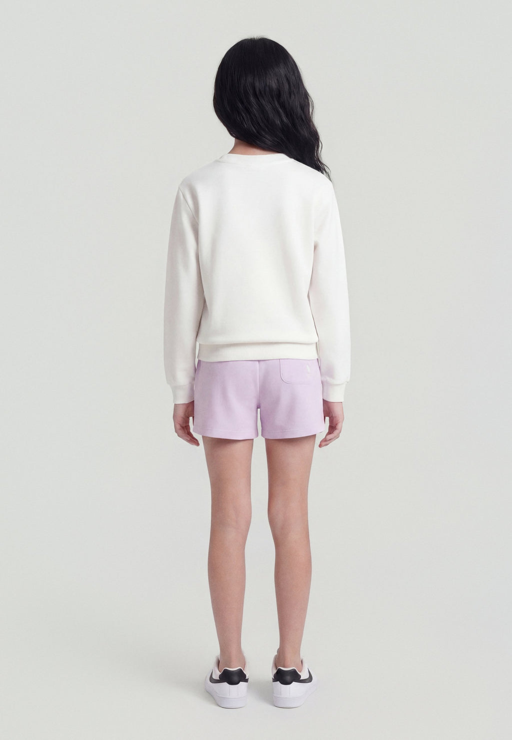 GRAPHIC SHORT - Tracksuit bottoms - lavender latte