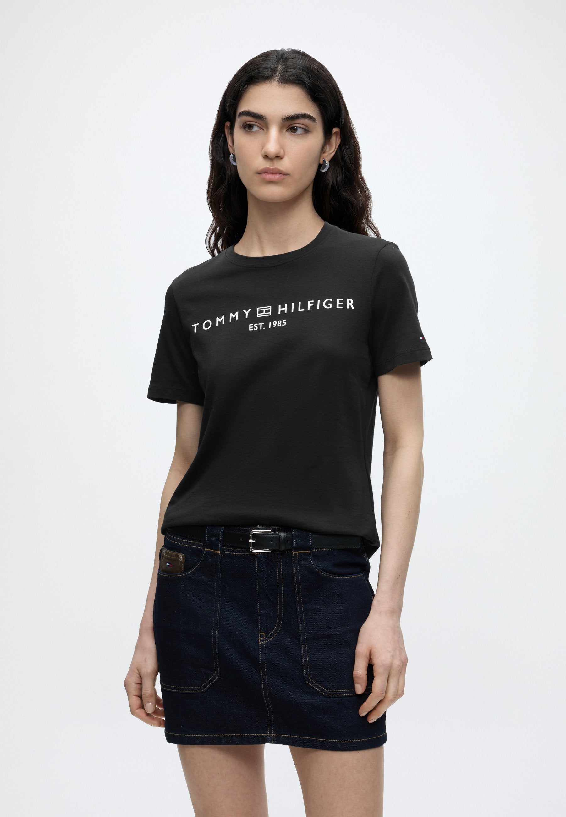 Print T-shirt - black