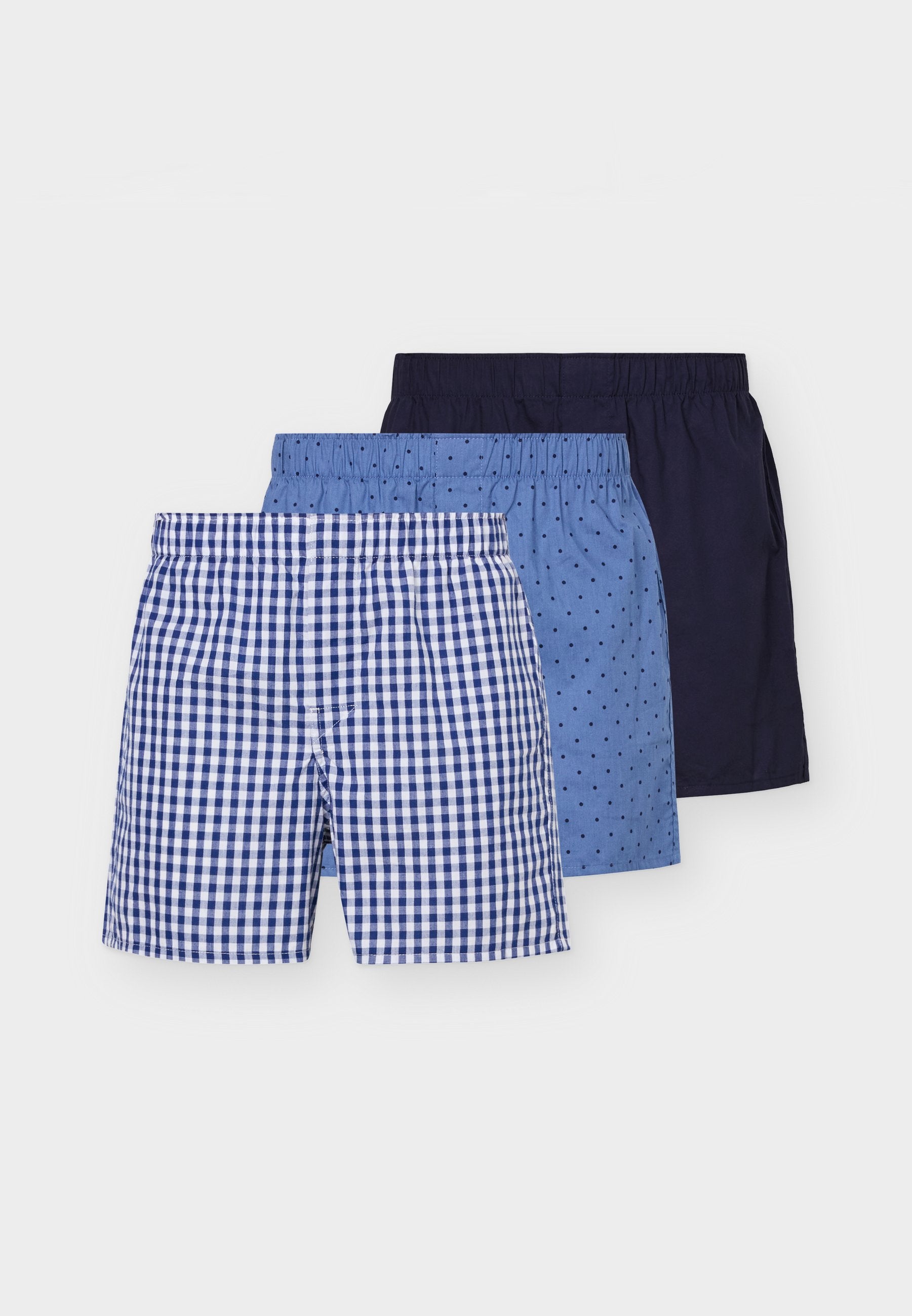 BOXER BASICS 3 PACK - Boxer shorts - blue/dark blue