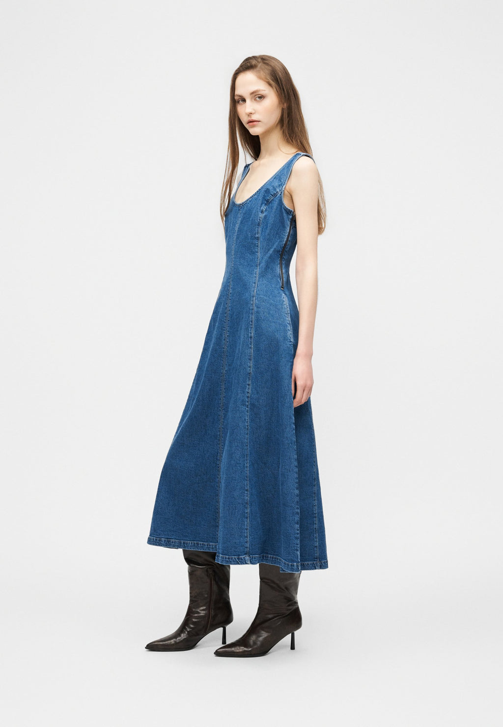 SCOOP - Denim dress - blue