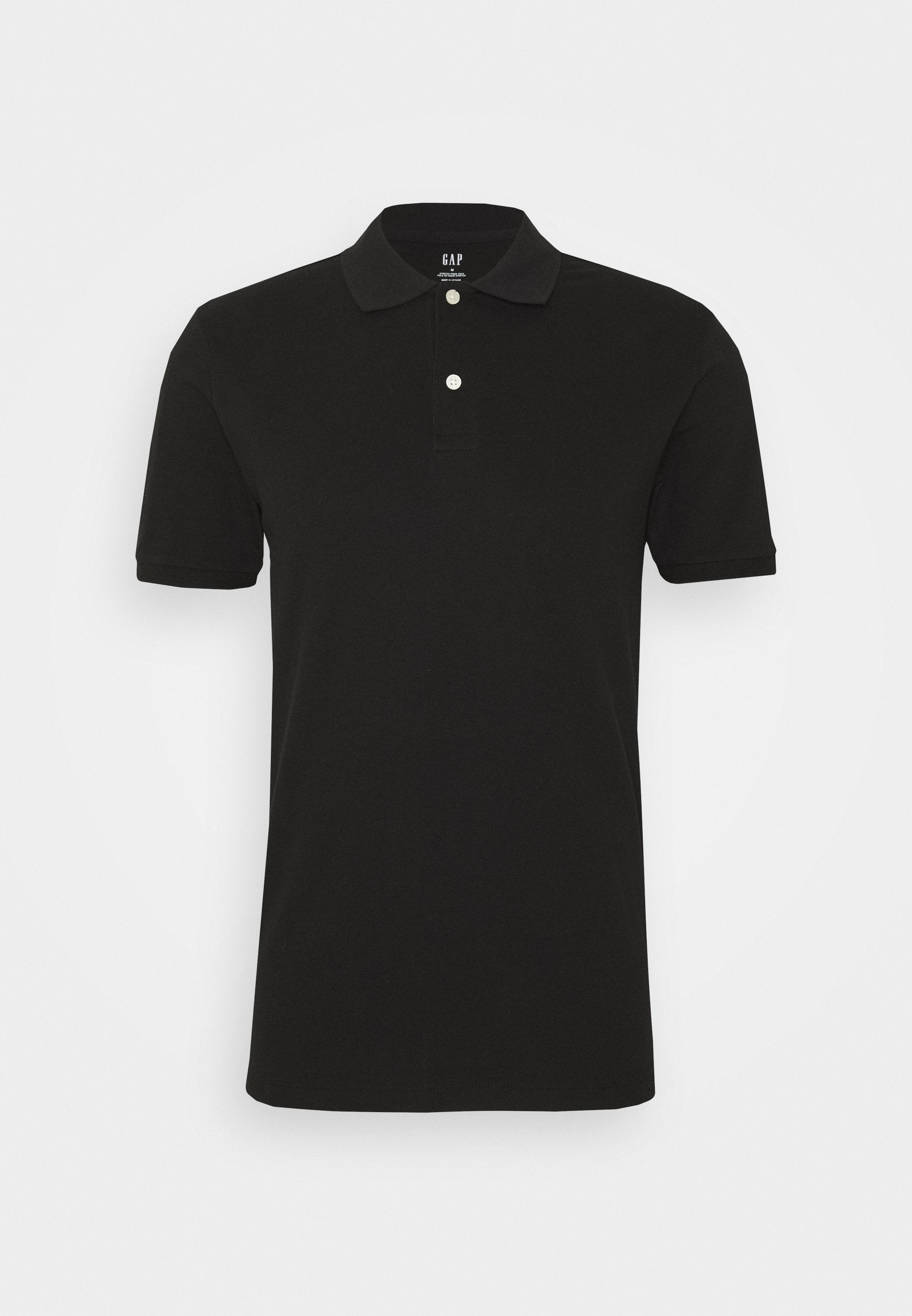 STRETCH SOLID - Polo shirt - true black