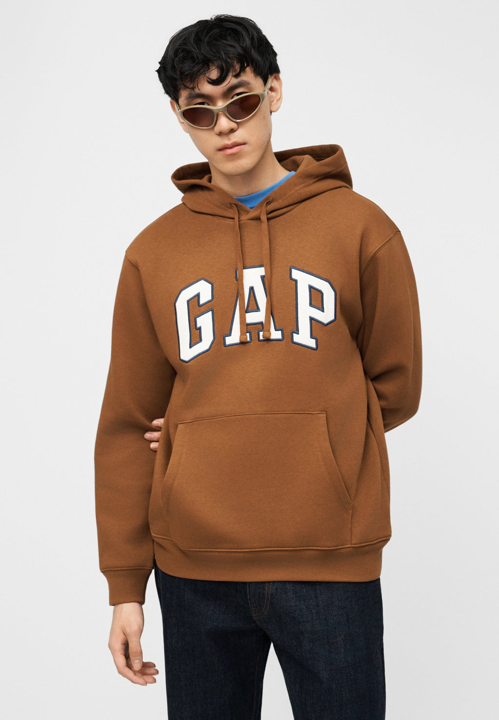 HERITAGE LOGO - Hoodie - rich ginger