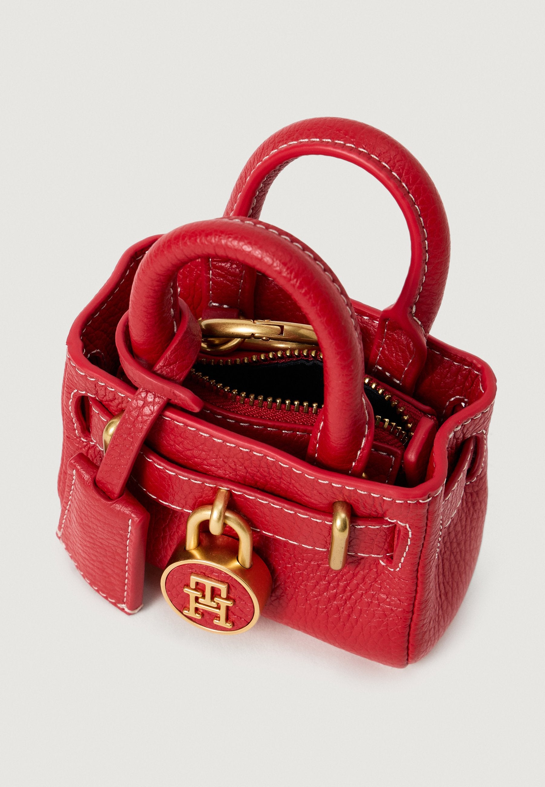 THE AMERICAN ICON LEATHER CHAIN BAG - Handbag - primary red