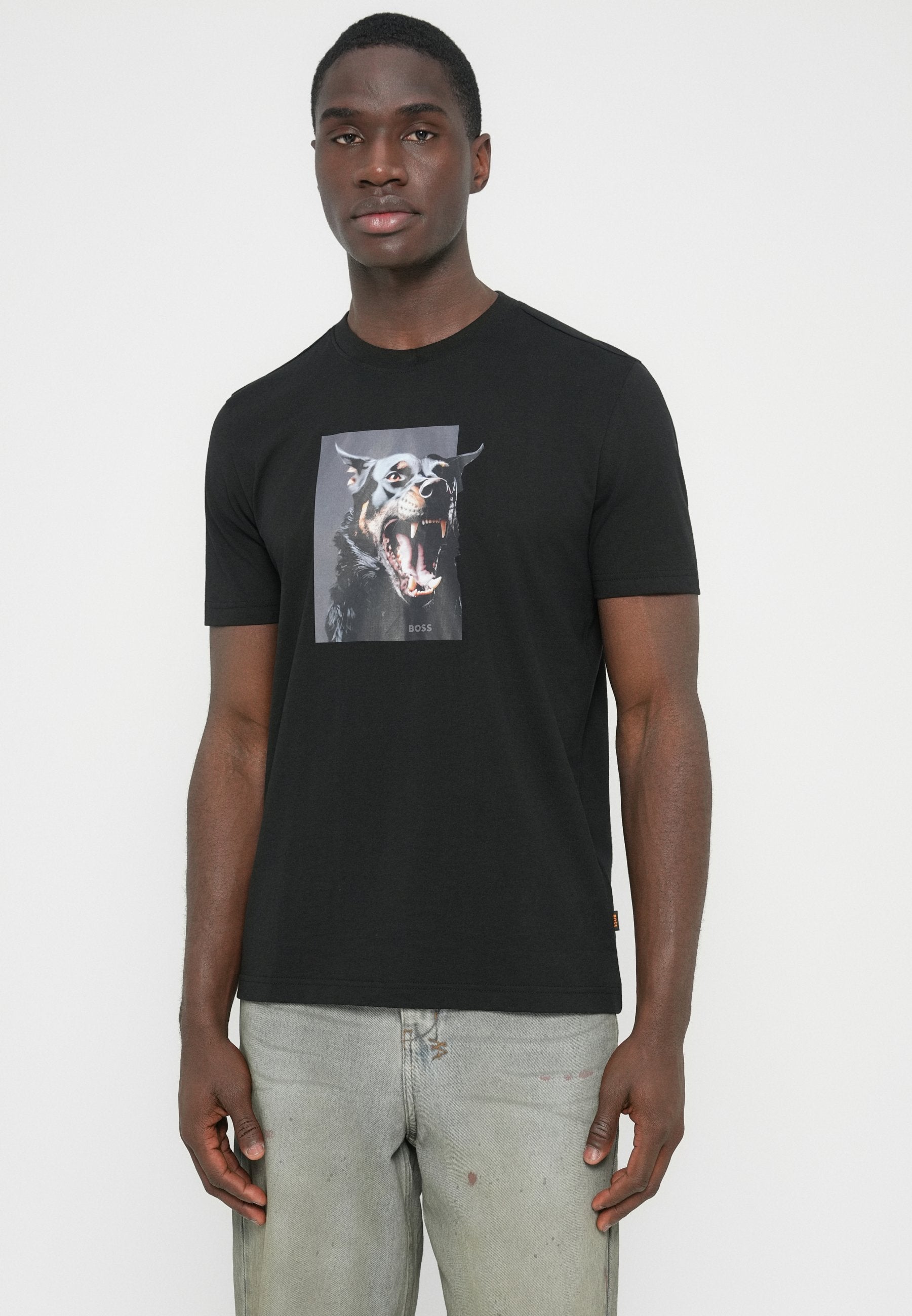 TE_DOBERMANN - Print T-shirt - black