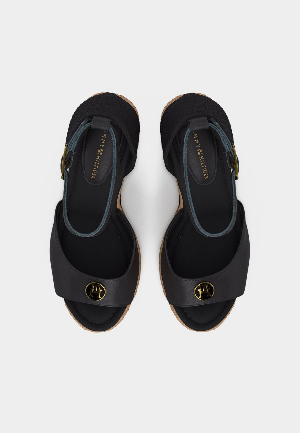 PLATE WEDGE - Platform sandals - black