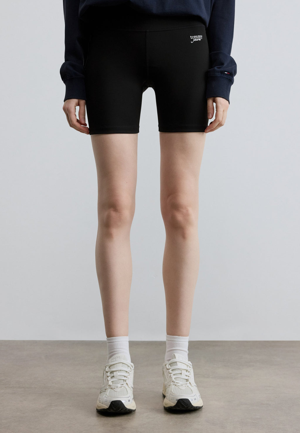 ATHLEISURE INTERLOCK KNIT CYCLE SHORTS - Leggings - Trousers - black