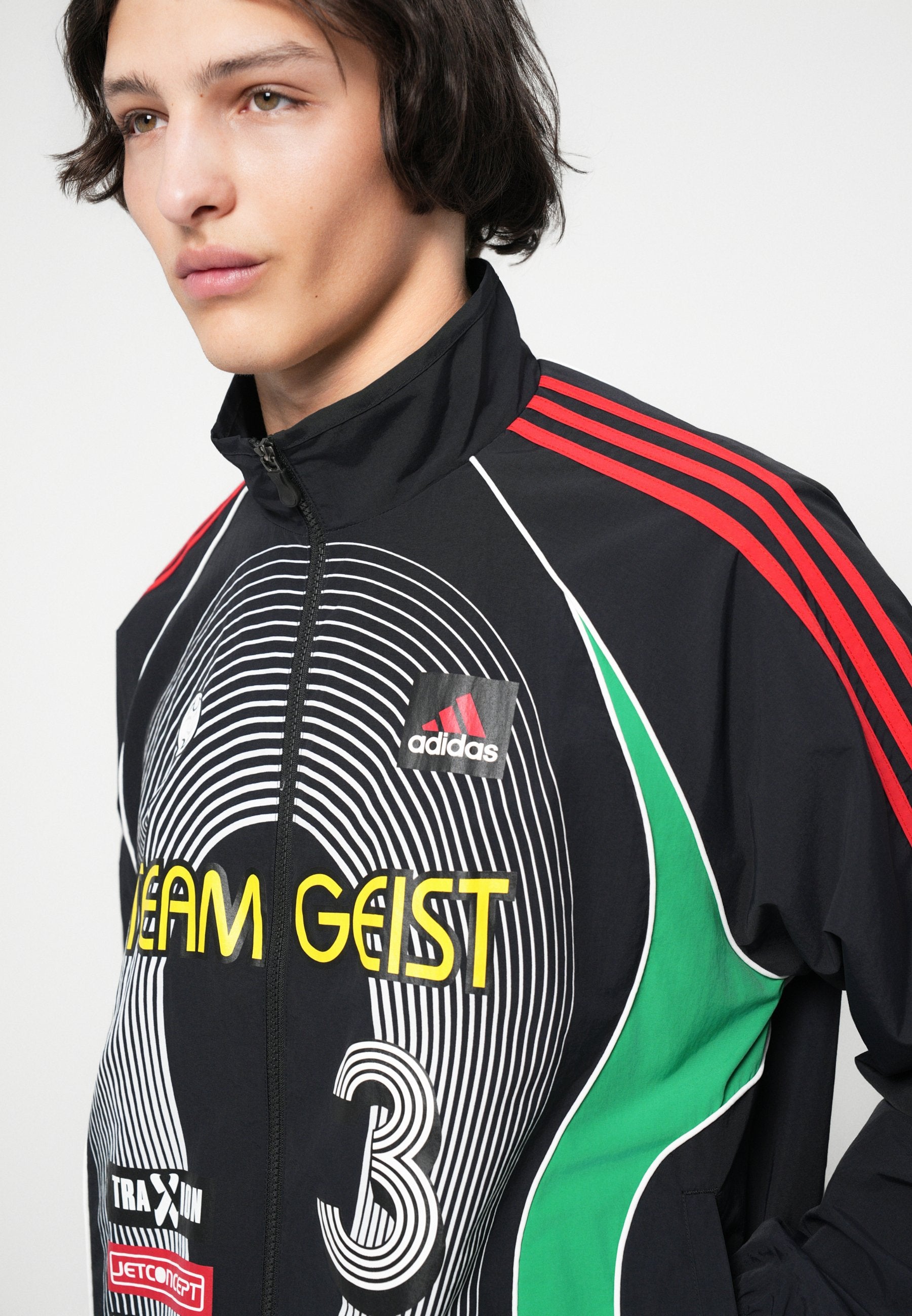 UNISEX - Light jacket - black/green/better scarlet