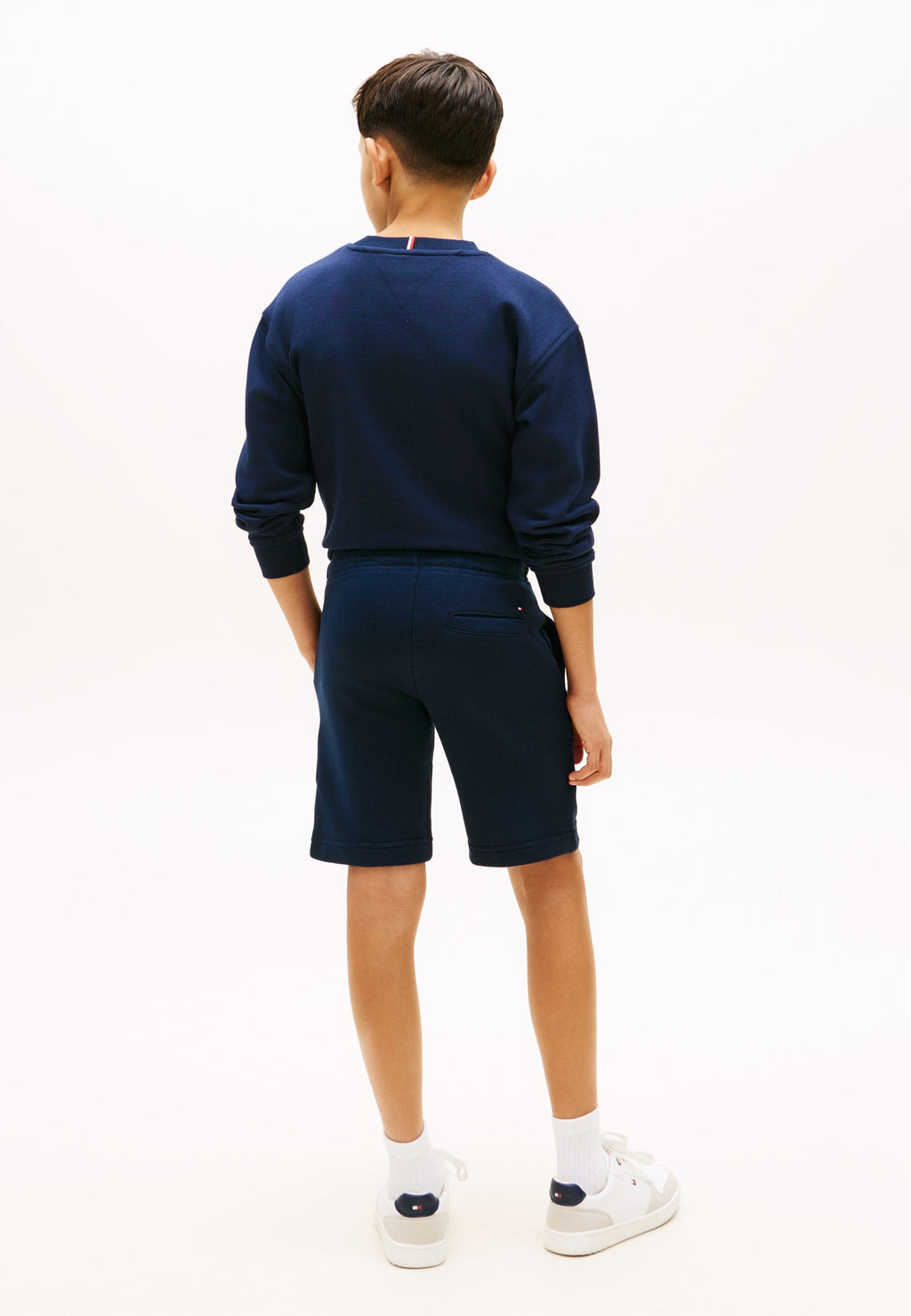 LOGO EMBROIDERY TERRY SWEAT SHORTS - Tracksuit bottoms - dark night navy