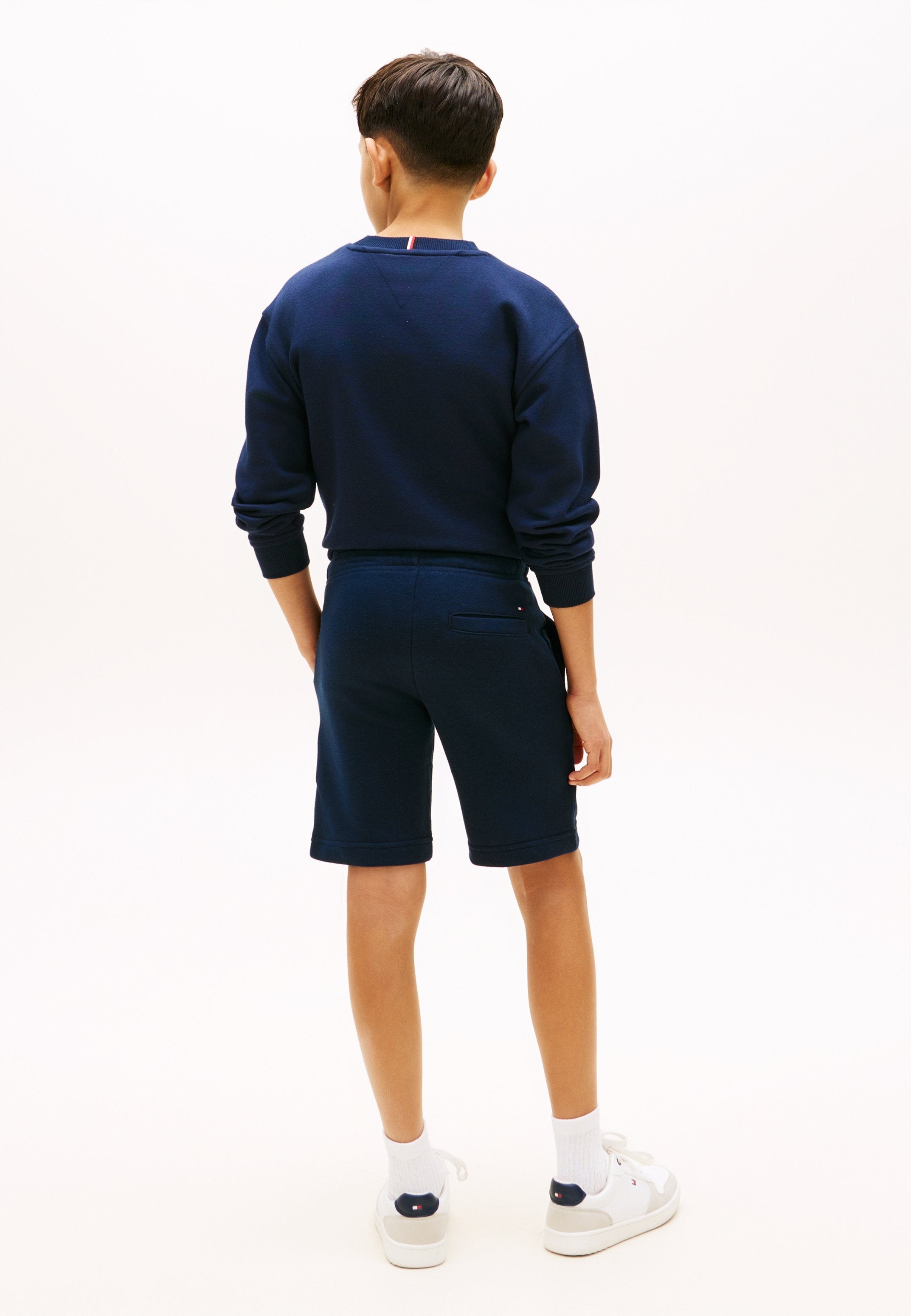 LOGO EMBROIDERY TERRY SWEAT SHORTS - Tracksuit bottoms - dark night navy