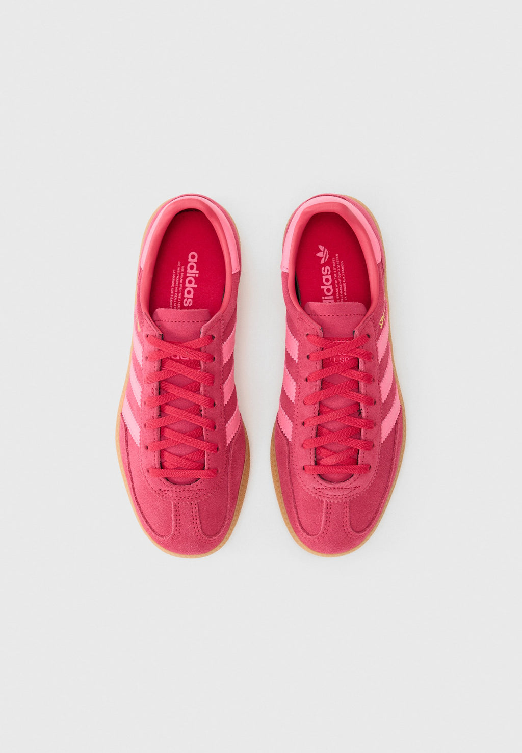HANDBALL SPEZIAL J - Baskets - rouge rubis/rose vif/gomme