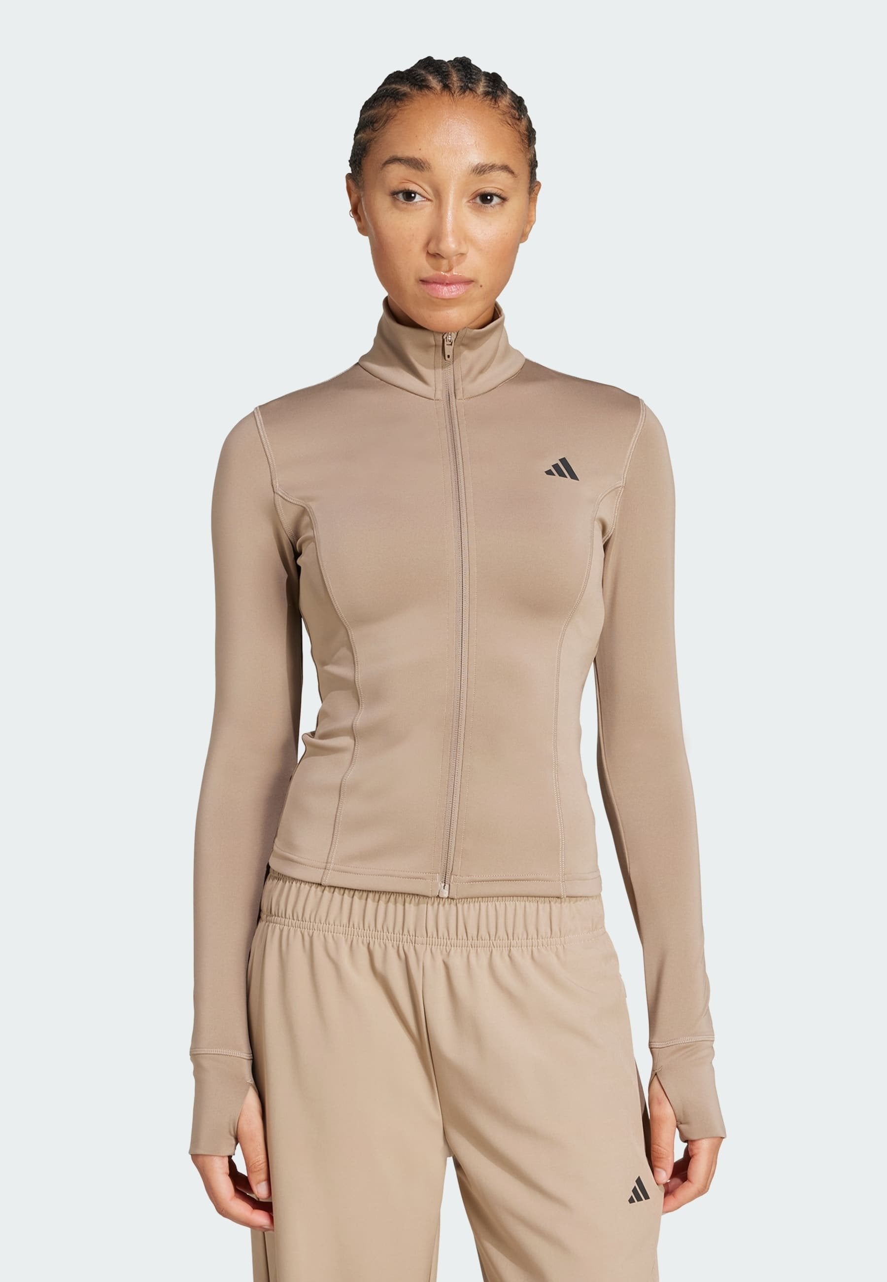 Training jacket - chalky brown