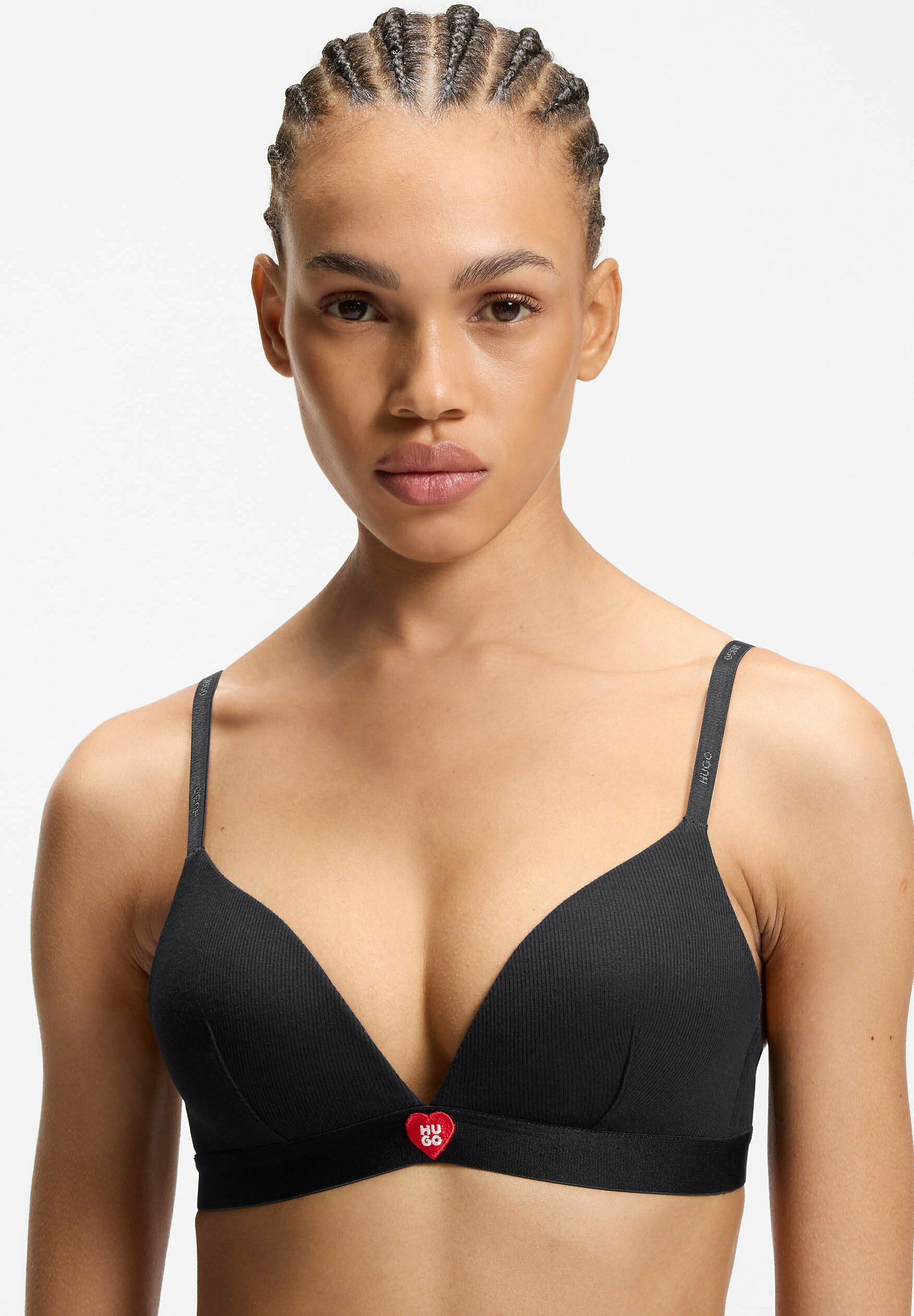 HUGO HUGO HEART TRIANGLE - Triangle bra - black one