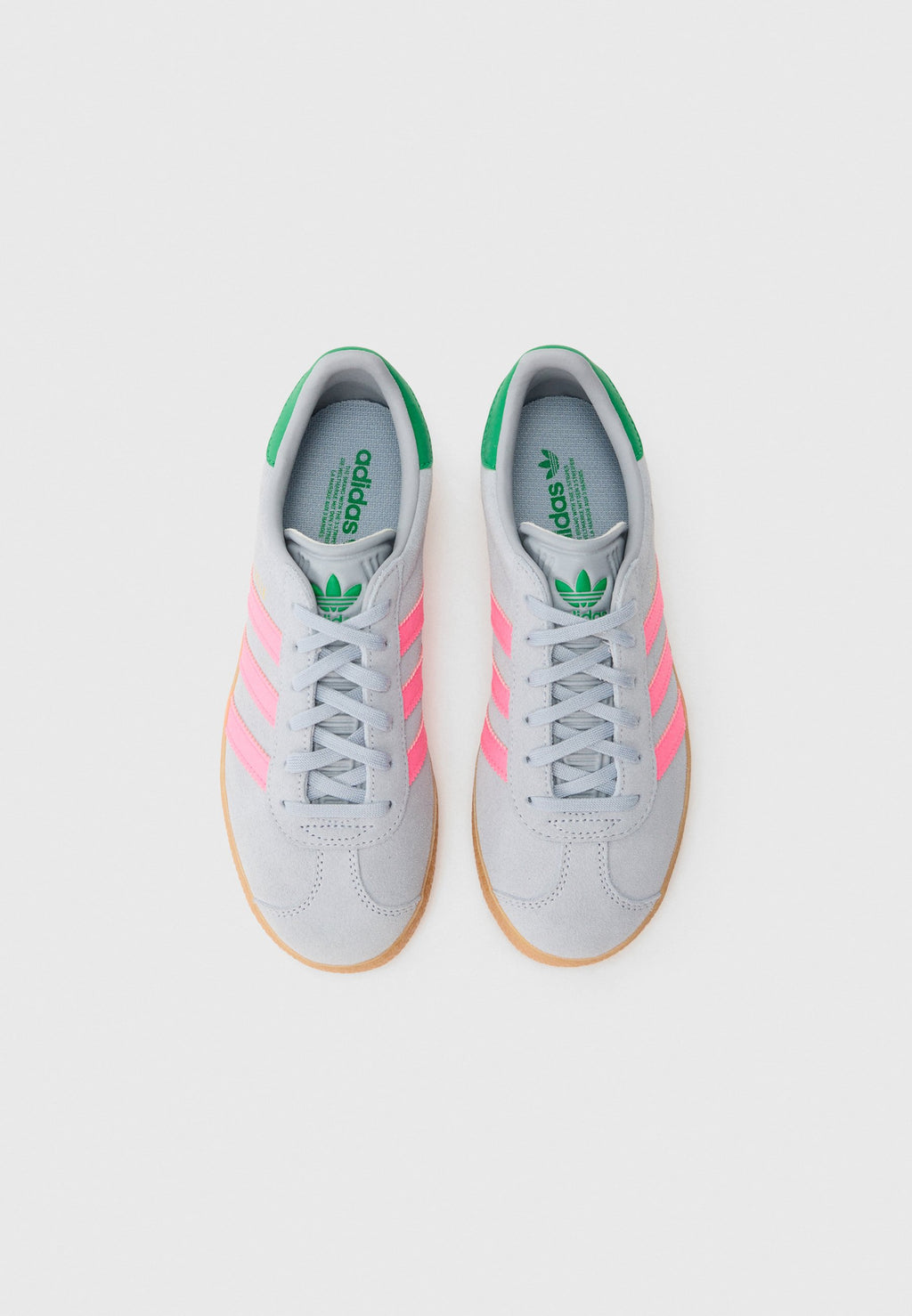 GAZELLE UNISEX - Spor Ayakkabı - açık gümüş rengi/parlak pembe/yeşil