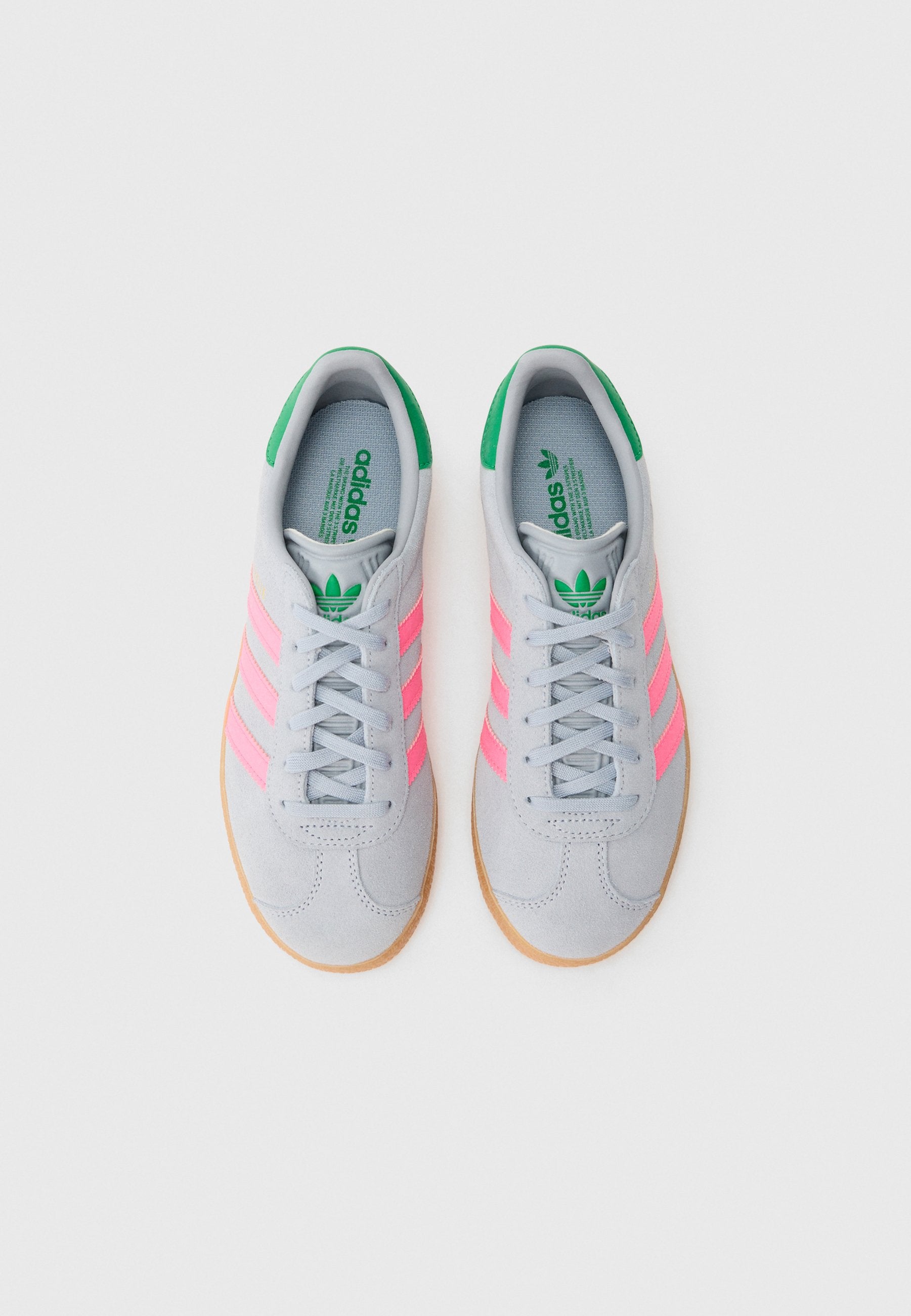 GAZELLE UNISEX - Spor Ayakkabı - açık gümüş rengi/parlak pembe/yeşil