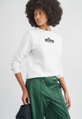 CLUB CREW - Sweatshirt - birch heather/black
