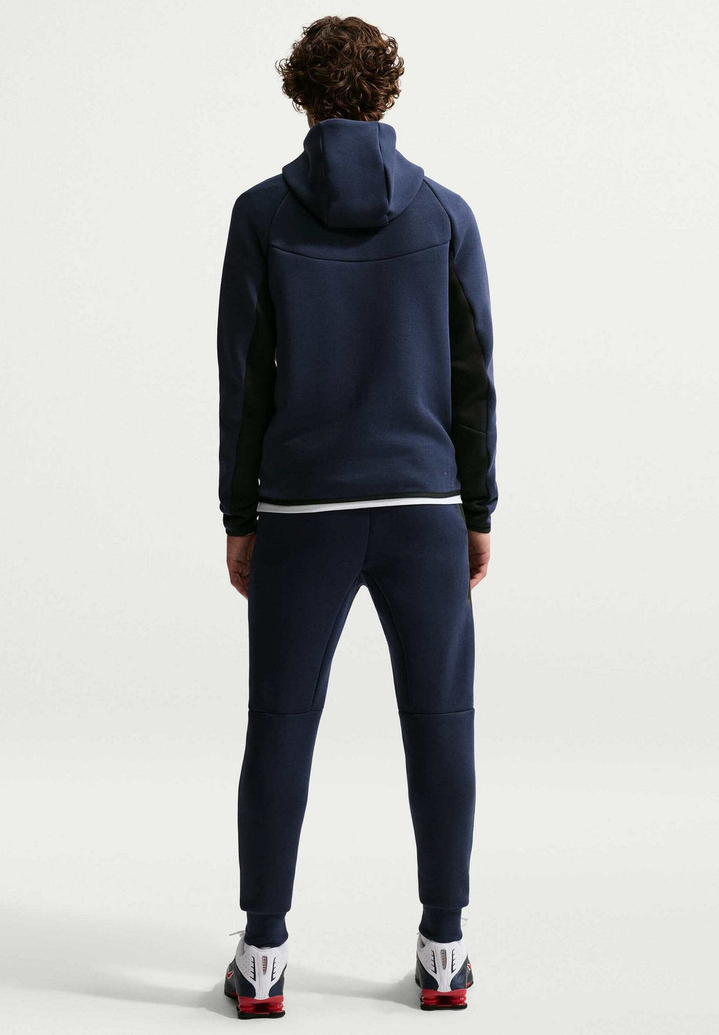 M NK TCH FLC JGGR - Bas de jogging - obsidienne noire et violet éclatant