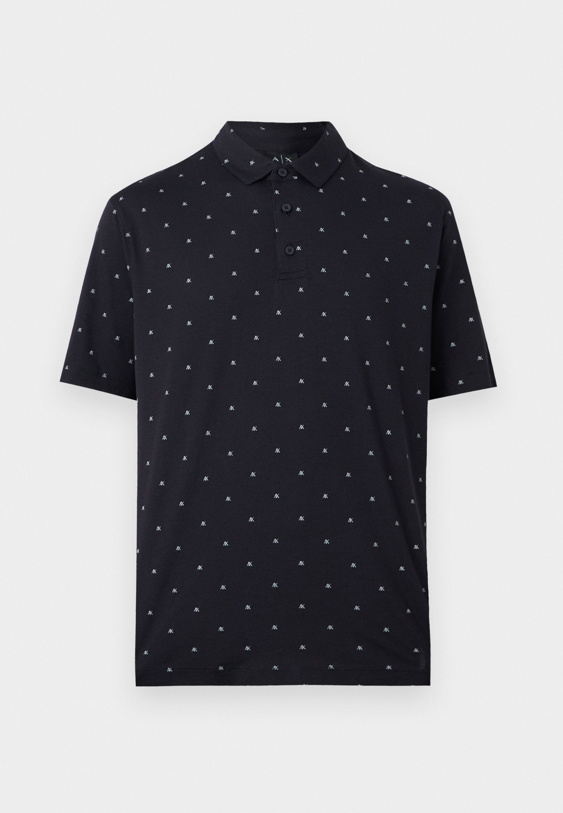 AX LOGO POLO SHIRT REGULAR FIT - Polo shirt - deep navy