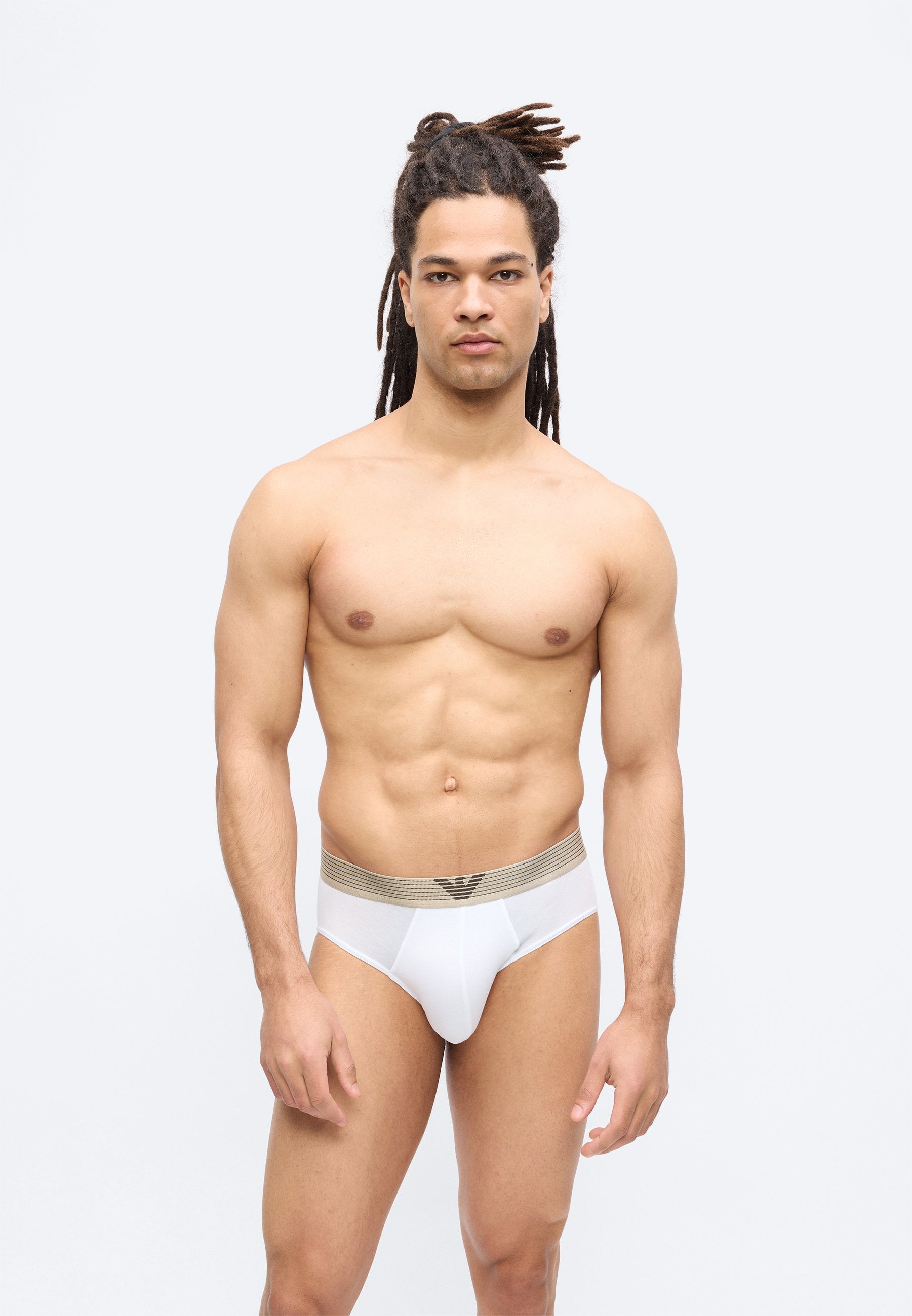 Briefs - nut/white