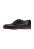 LEATHER DERBY SHOES - Lace-ups - black