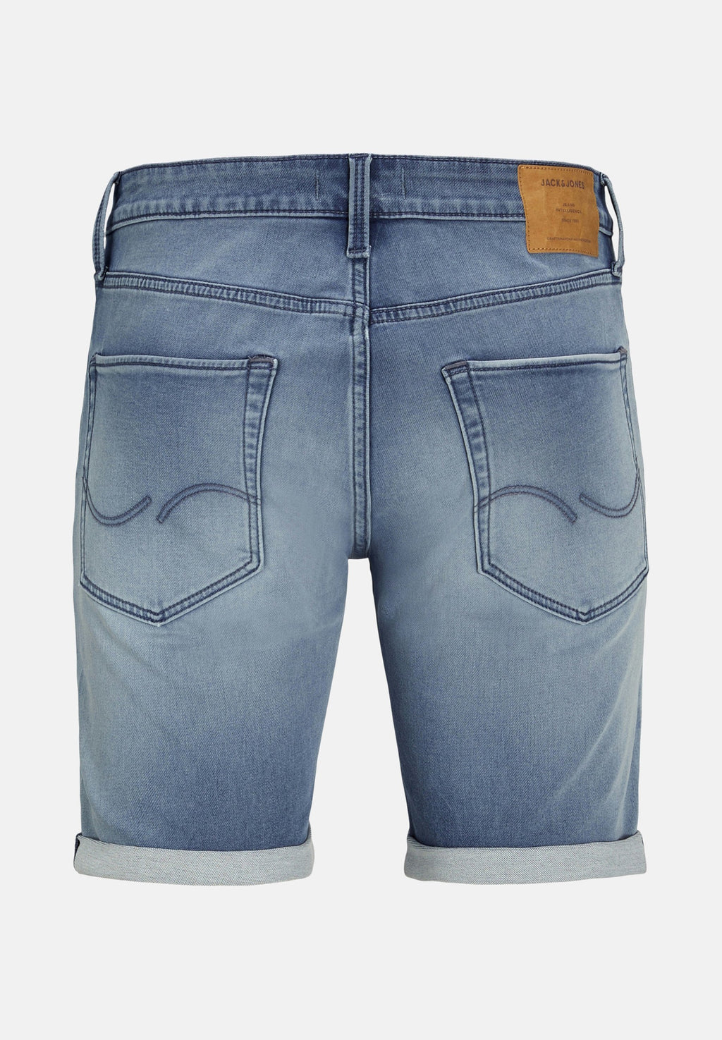 JJIRICK JJICON DENIM SHORTS - Denim shorts - blau