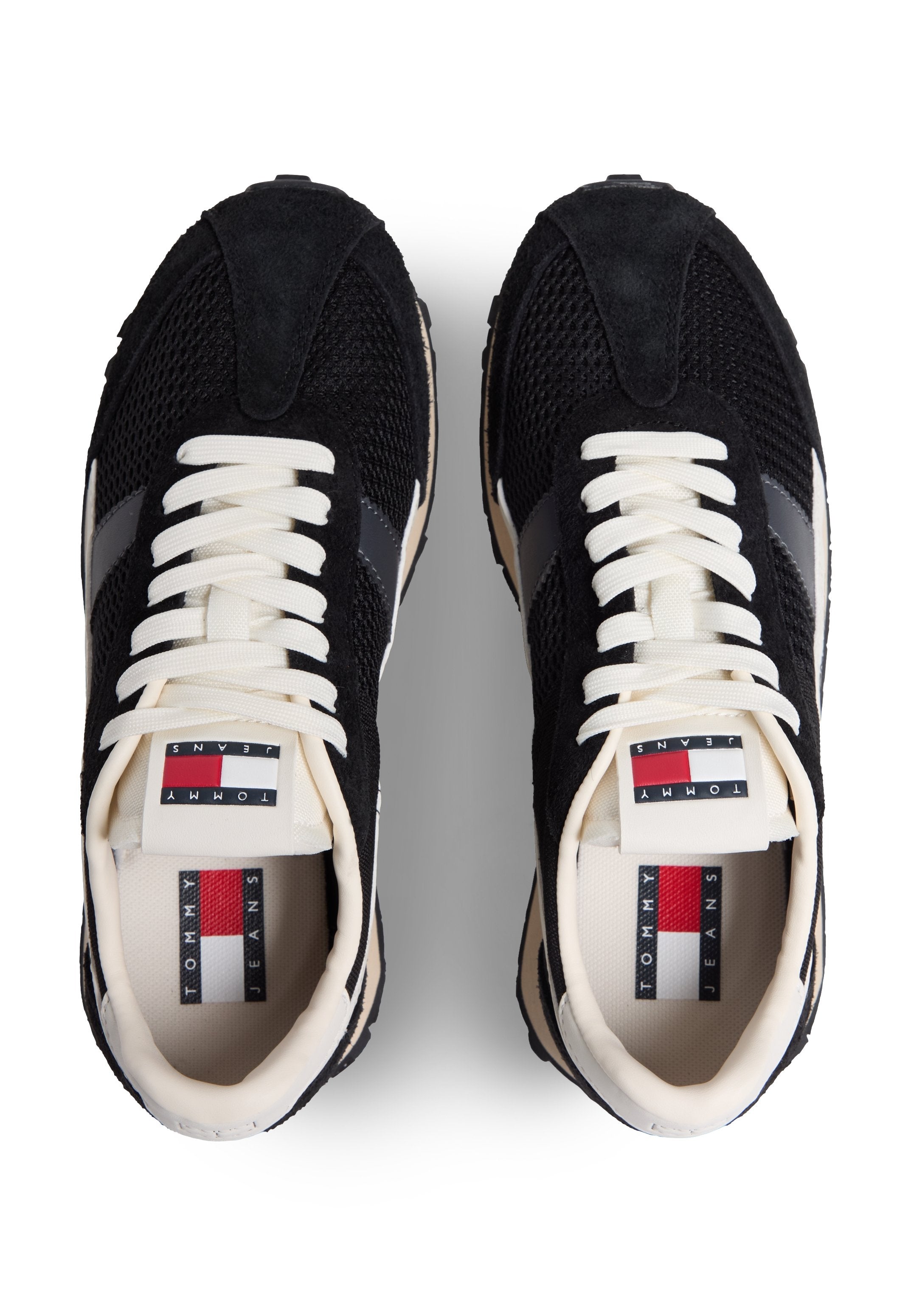 RETRO LEATHER ARCHIVE RUNNER TRAINERS - Trainers - black/ivory