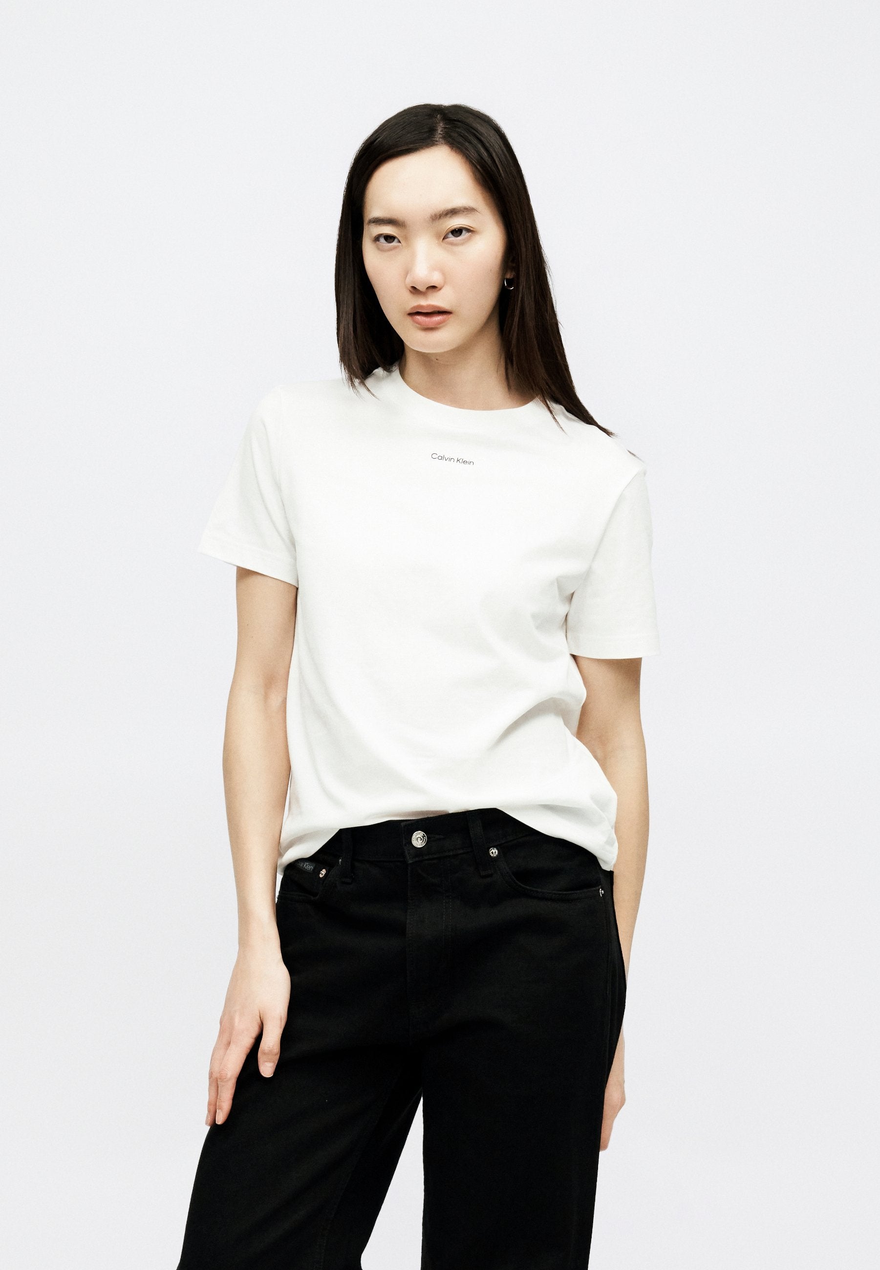 CLASSIC LOGO TEE - Basic T-shirt - white